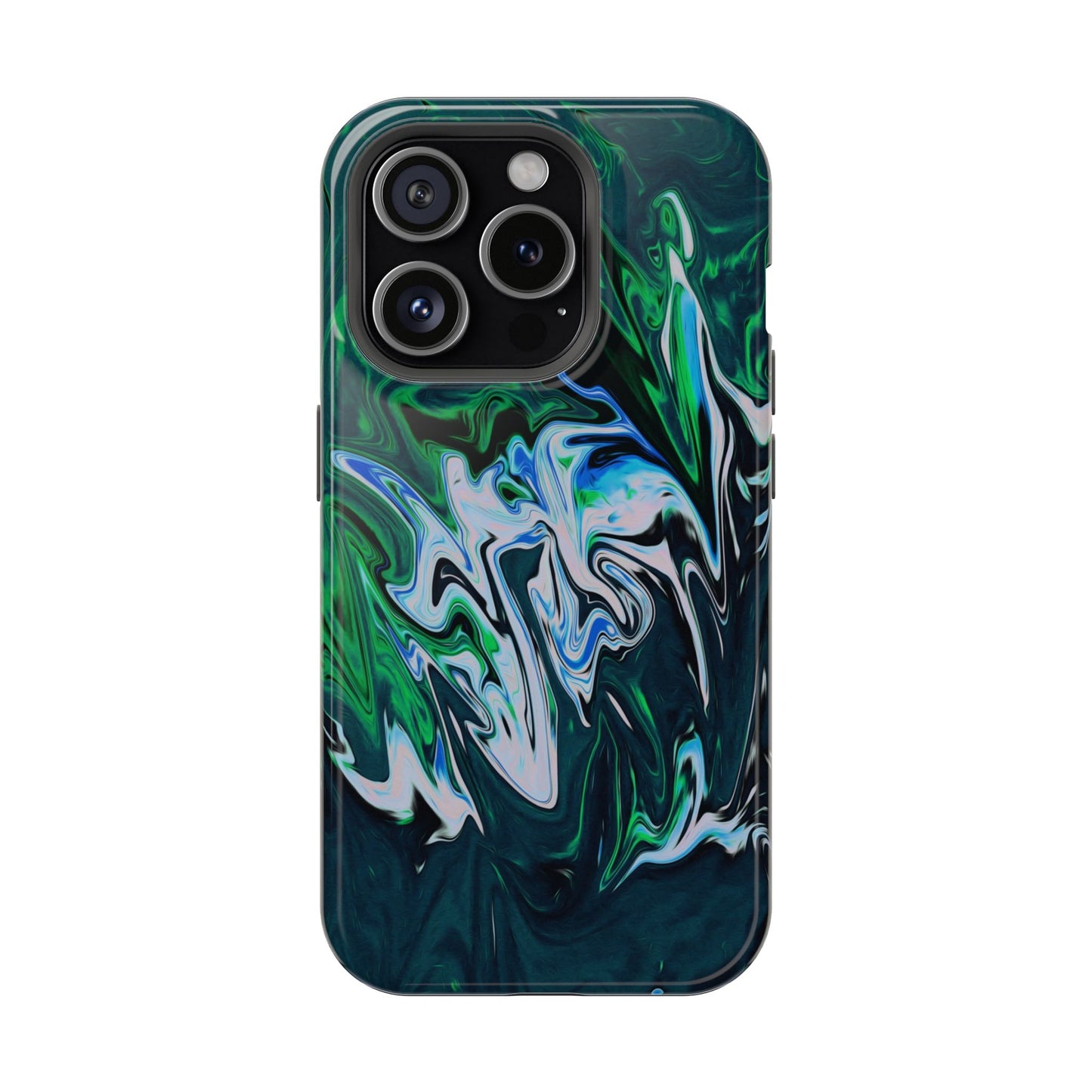 Prismatic Holographic Swirl Phone Case – MagSafe Compatible for iPhone & Samsung Galaxy