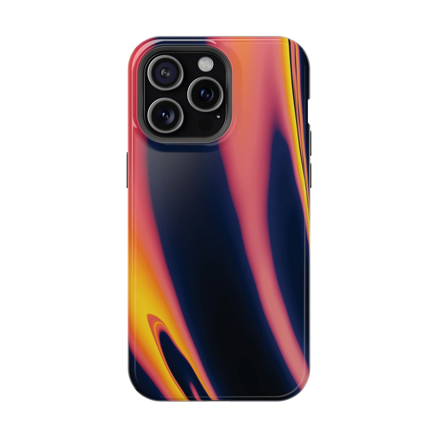 Neon Sunset Flame Phone Case – MagSafe Compatible for iPhone & Samsung Galaxy