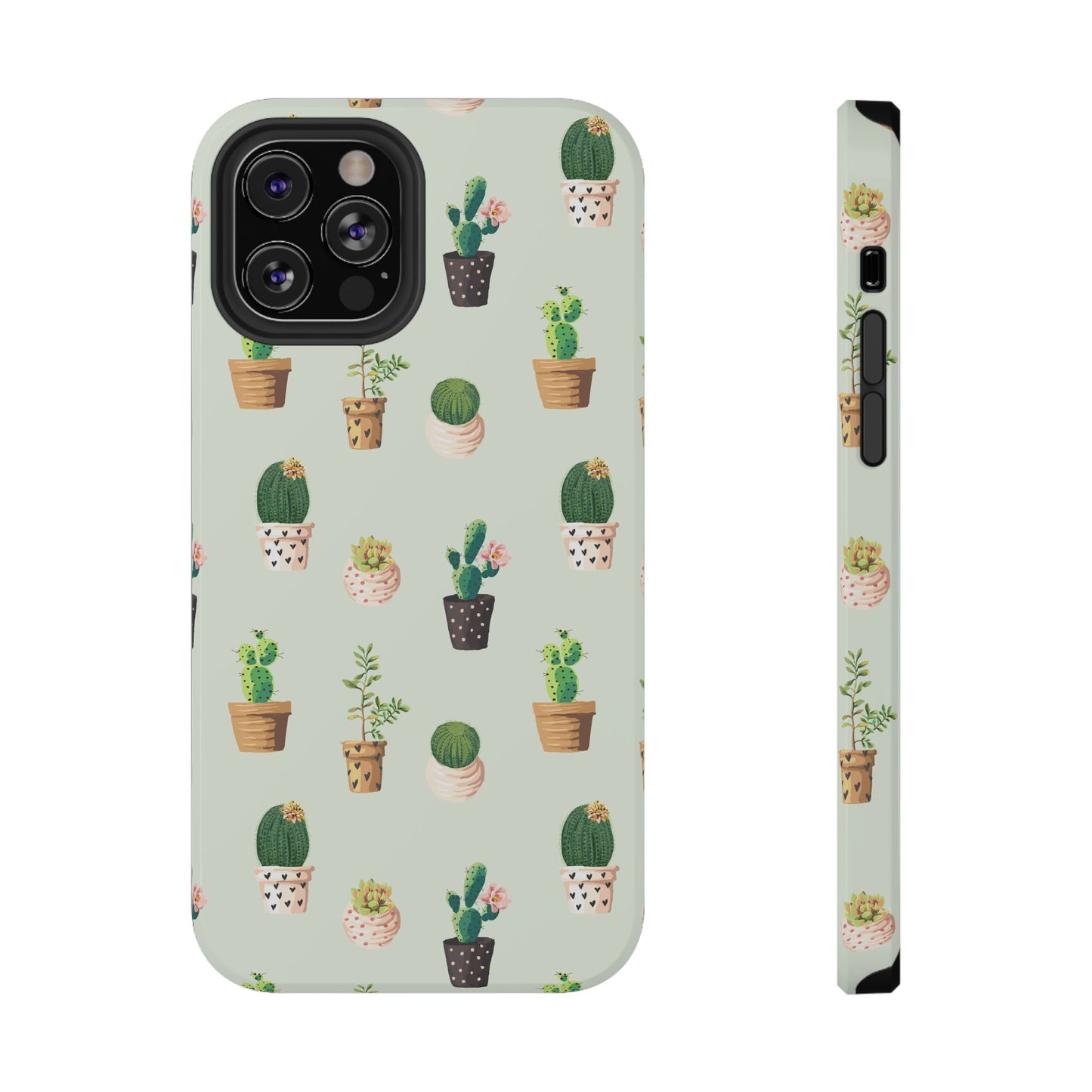 Desert Bloom Cactus Phone Case – Cute Succulent Print, MagSafe Compatible for iPhone & Samsung Galaxy