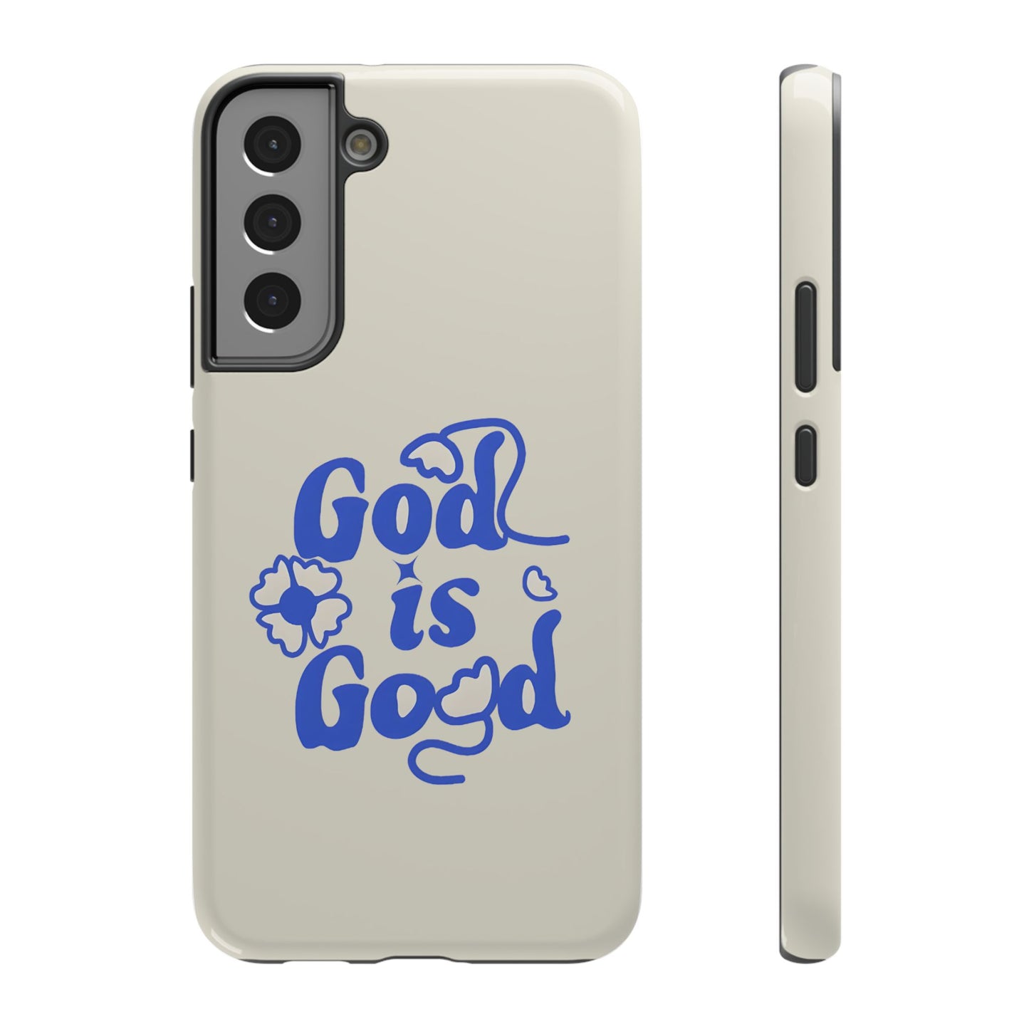Floral Faith "God Is Good" Phone Case – MagSafe Compatible for iPhone & Samsung Galaxy