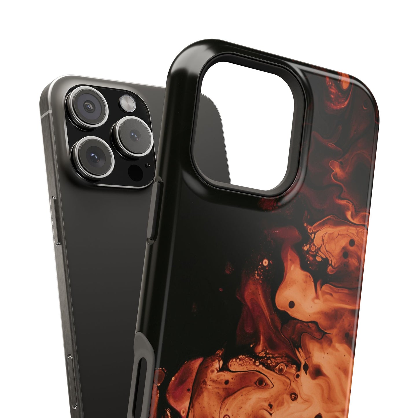 Molten Lava Abstract Art Phone Case – MagSafe Compatible for iPhone & Samsung Galaxy
