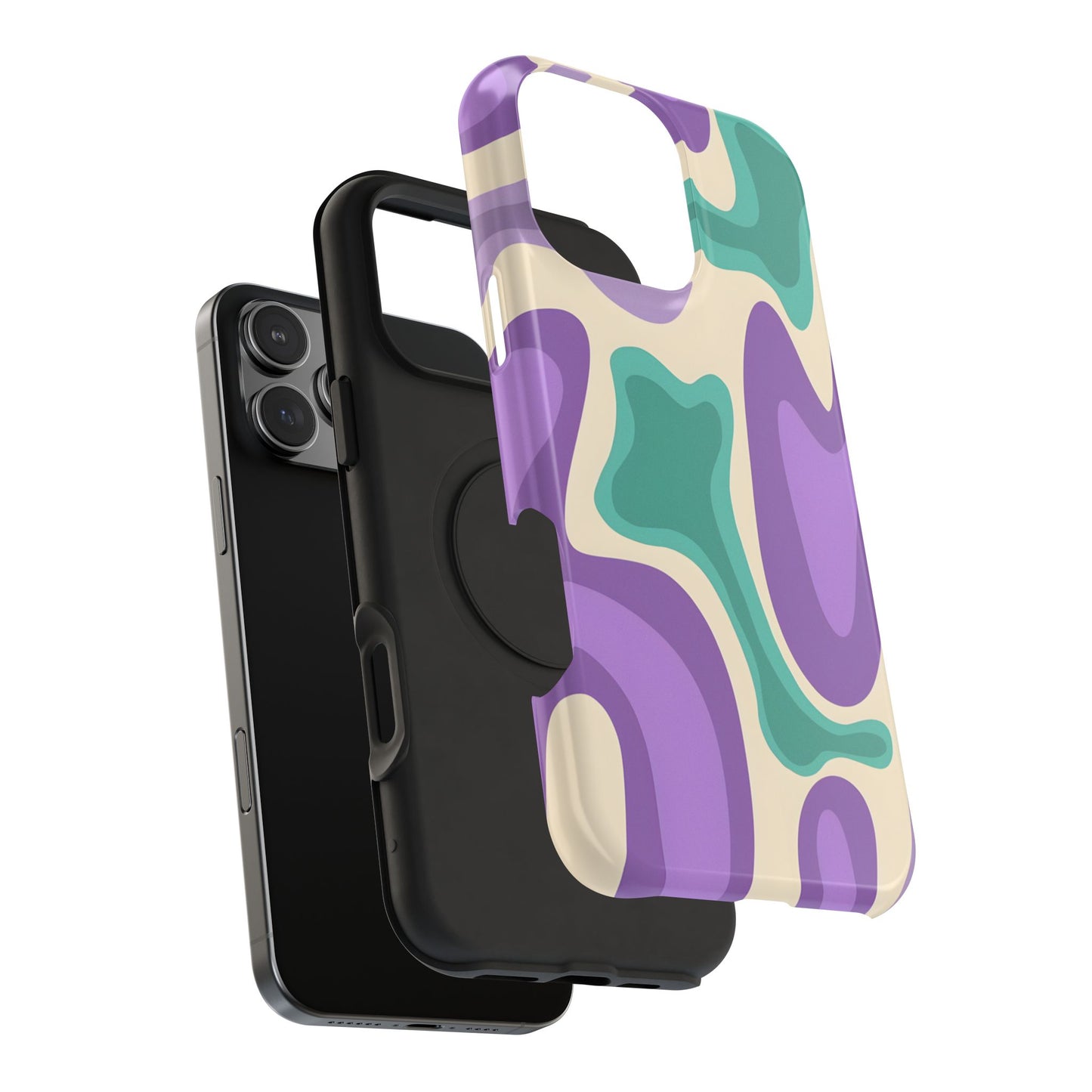 Funky Psychedelic Swirl Phone Case – MagSafe Compatible for iPhone & Samsung Galaxy