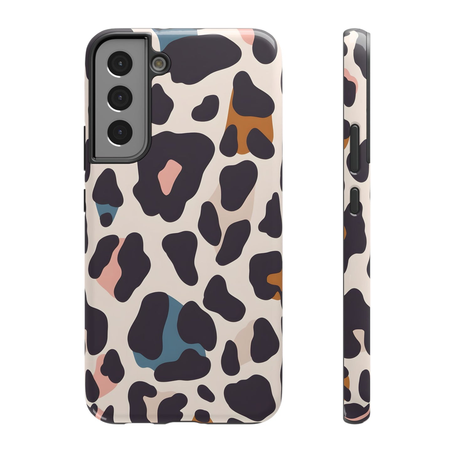 Modern Pastel Leopard Print Phone Case – MagSafe Compatible for iPhone & Samsung Galaxy