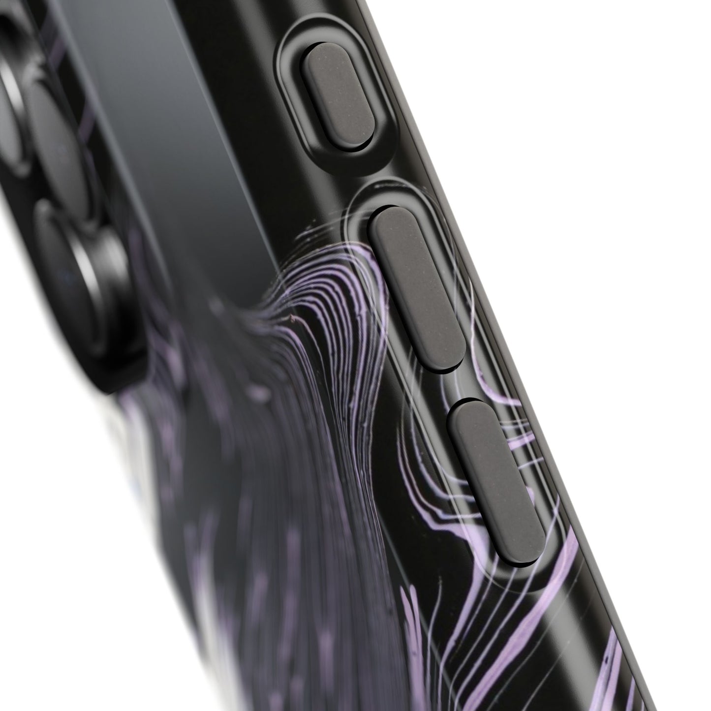Waves of Ink Abstract Brush Phone Case – MagSafe Compatible for iPhone & Samsung Galaxy