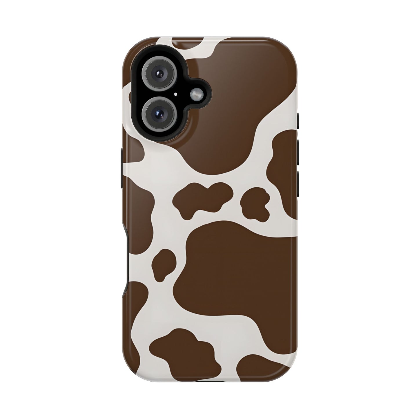 Brown Cow Print Phone Case – MagSafe Compatible for iPhone & Samsung Galaxy