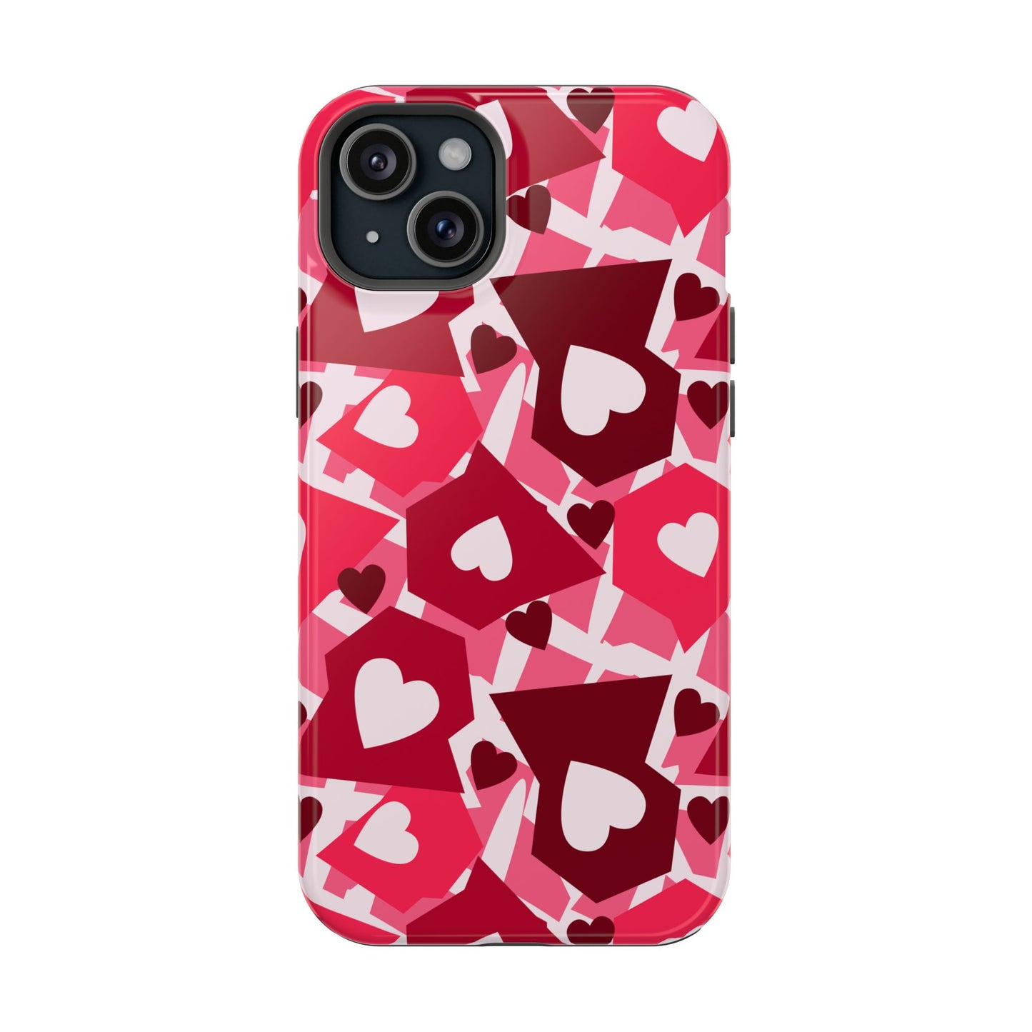 Pink Social Love Icons Phone Case – MagSafe Compatible for iPhone & Samsung Galaxy