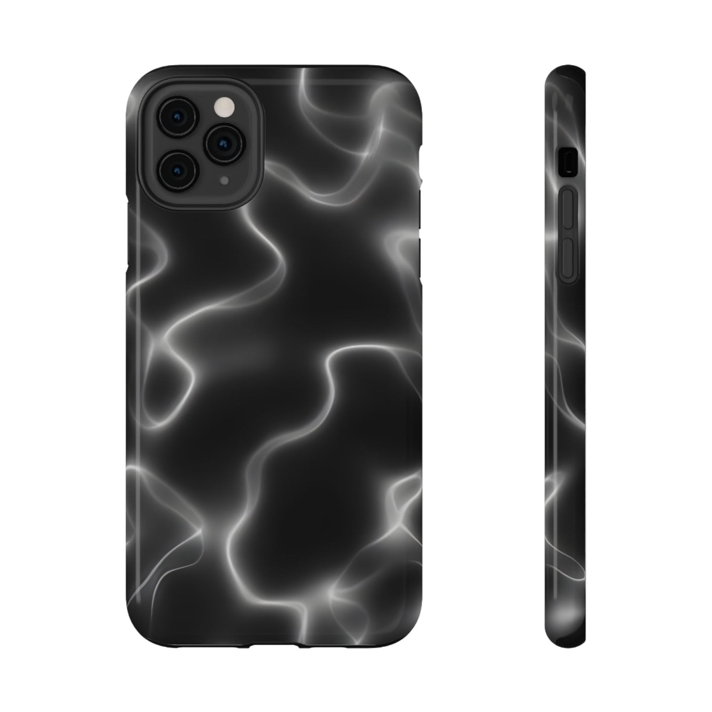Electric Black Glow Phone Case – MagSafe Compatible for iPhone & Samsung Galaxy
