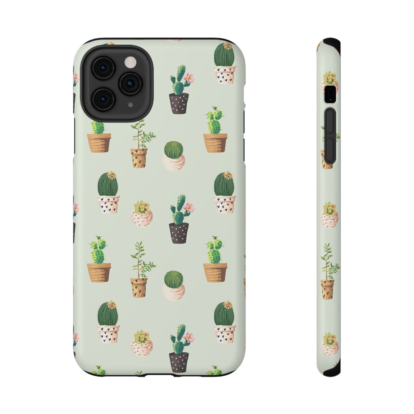 Desert Bloom Cactus Phone Case – Cute Succulent Print, MagSafe Compatible for iPhone & Samsung Galaxy