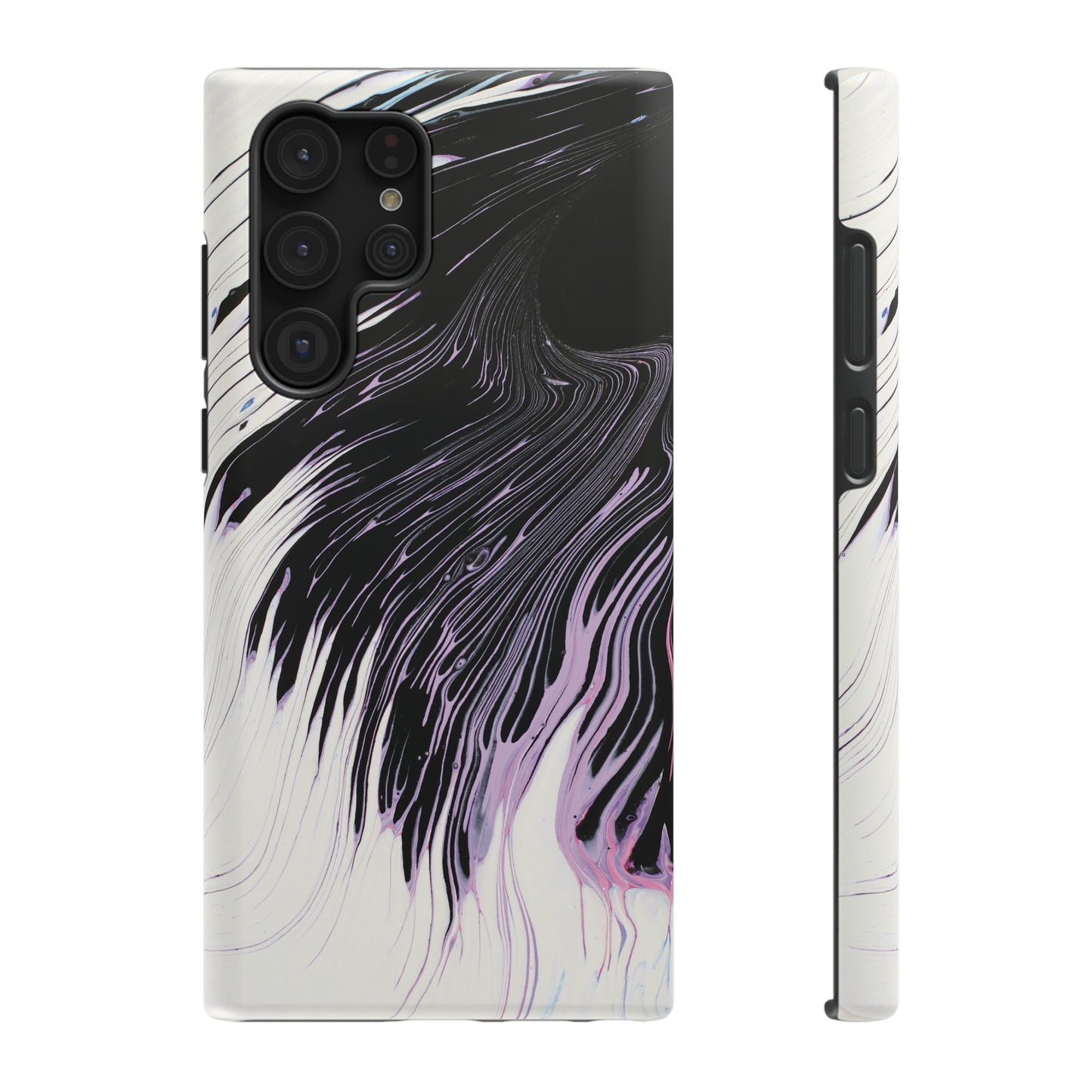 Waves of Ink Abstract Brush Phone Case – MagSafe Compatible for iPhone & Samsung Galaxy