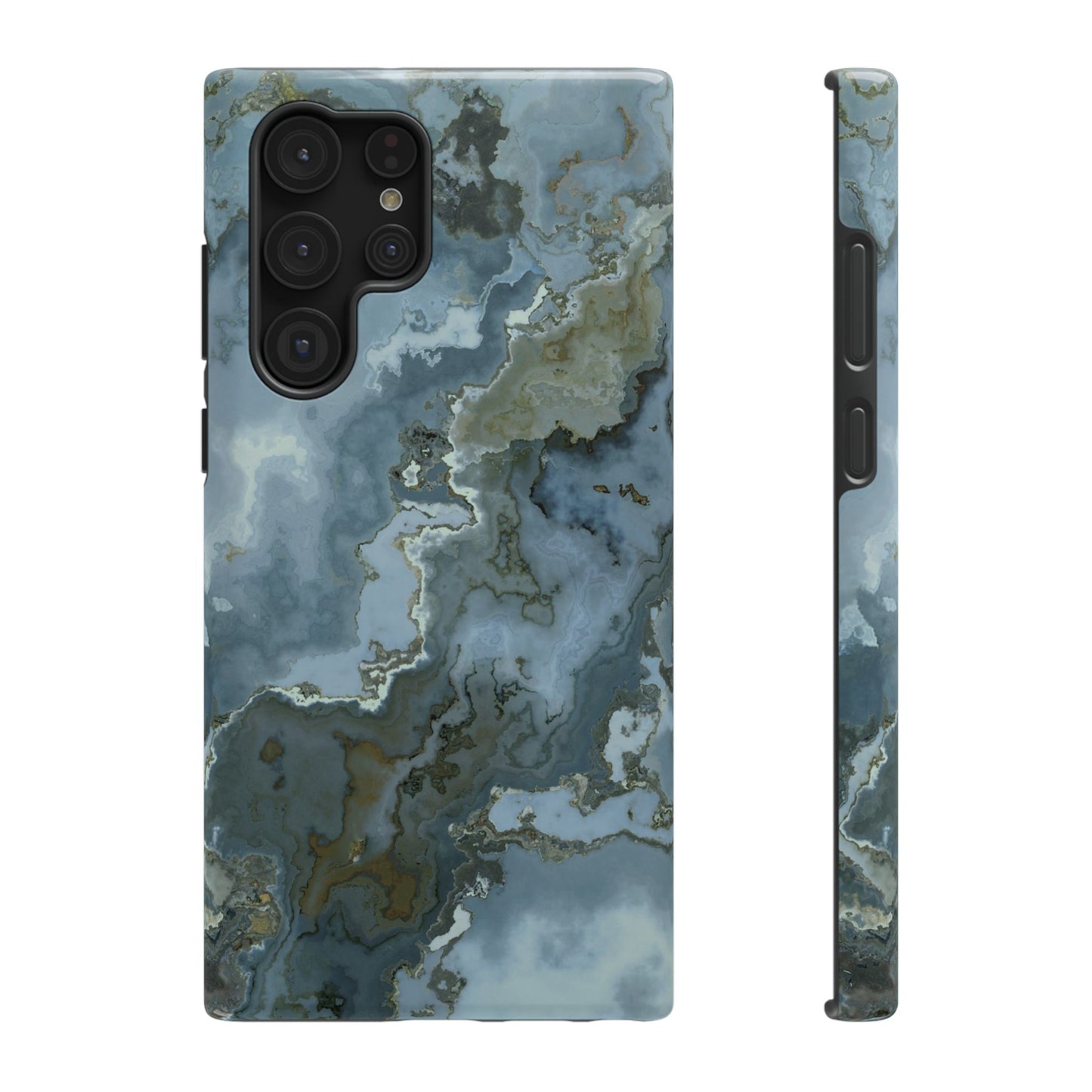 Oceanic Agate Marble Phone Case – MagSafe Compatible for iPhone & Samsung Galaxy