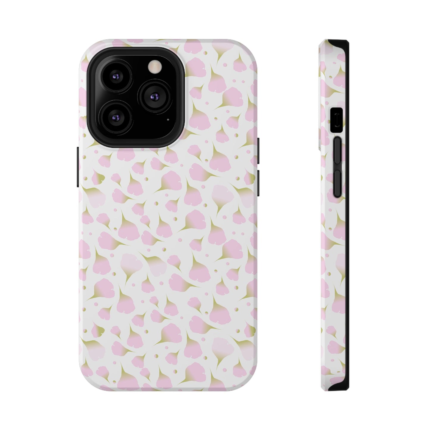 Soft Pink Petal Pattern Phone Case – MagSafe Compatible for iPhone & Samsung Galaxy