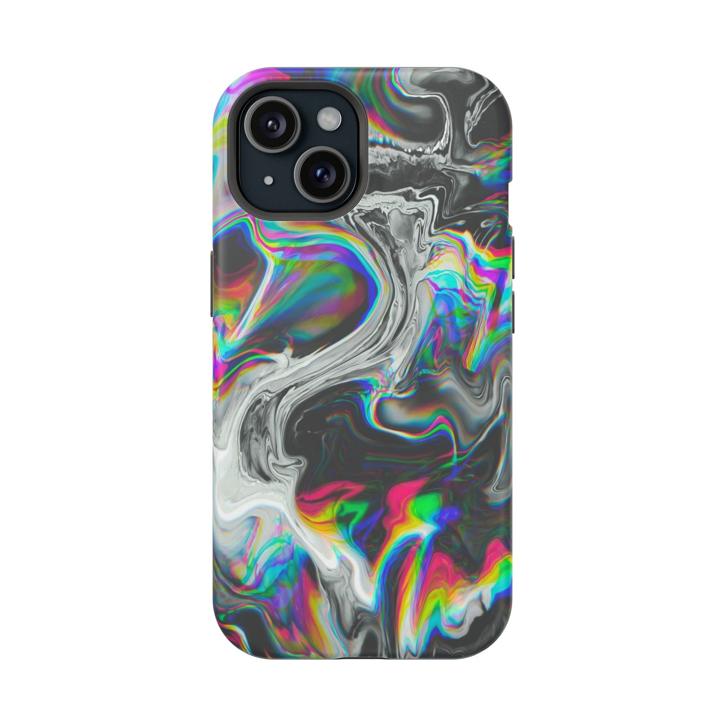 Holographic Swirl Phone Case – MagSafe Compatible for iPhone & Samsung Galaxy