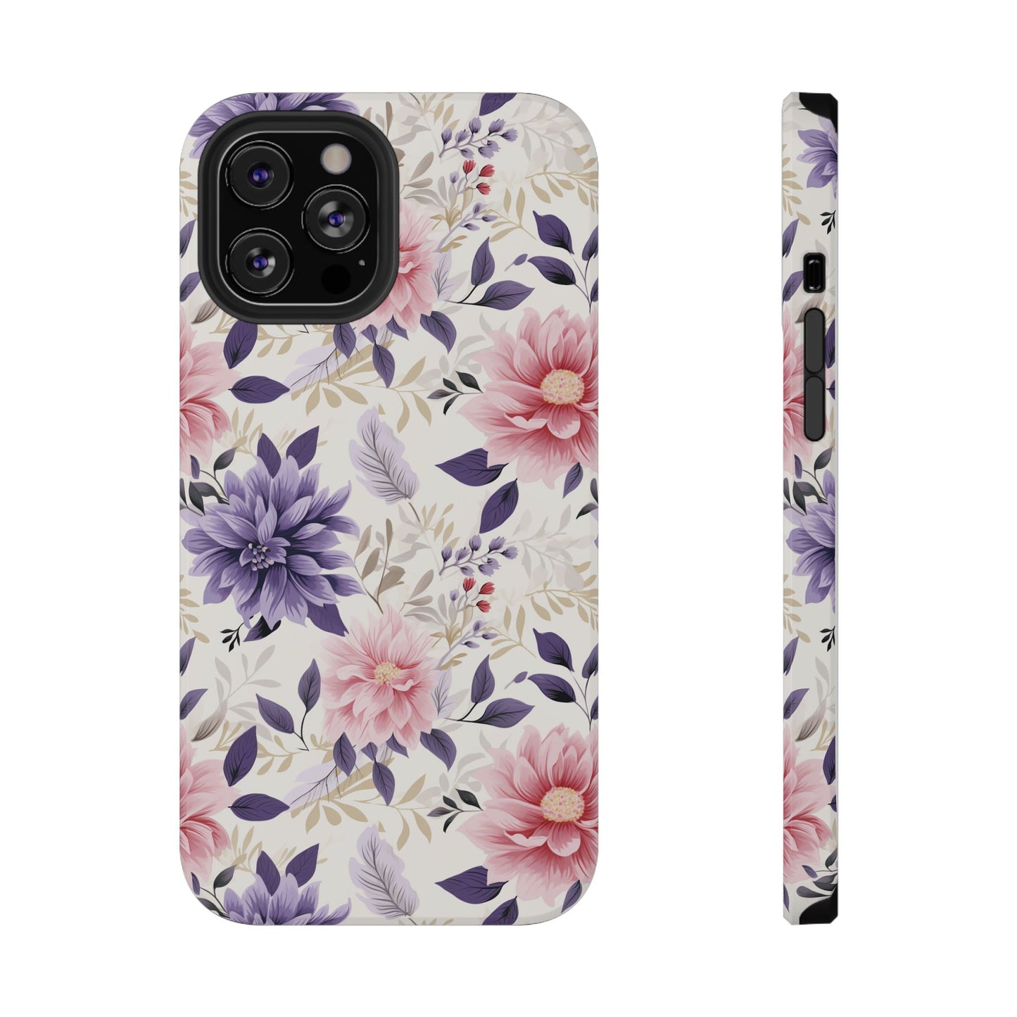 Elegant Vintage Floral Phone Case – MagSafe Compatible for iPhone & Samsung Galaxy