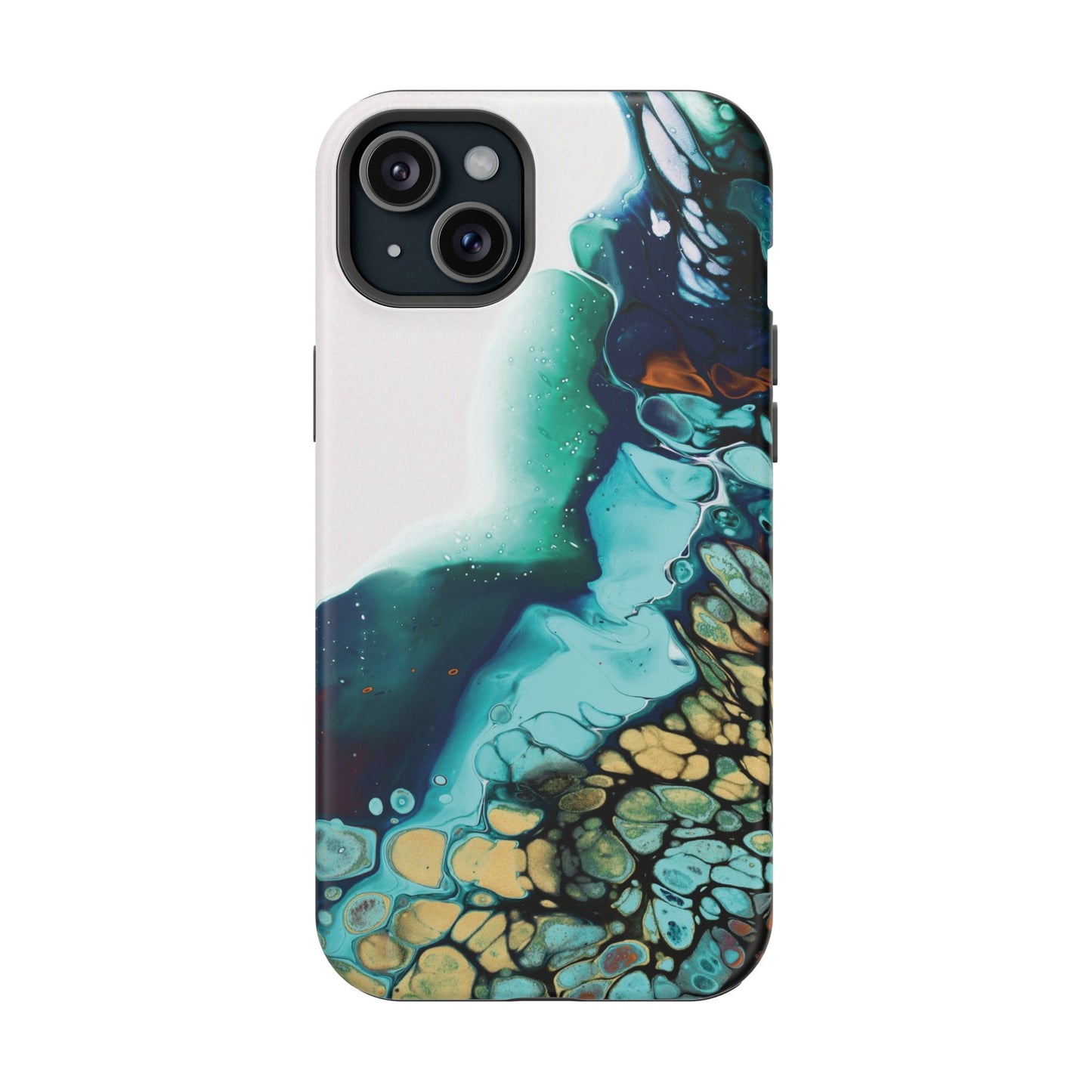 Ocean Reef Abstract Flow Phone Case – MagSafe Compatible for iPhone & Samsung Galaxy