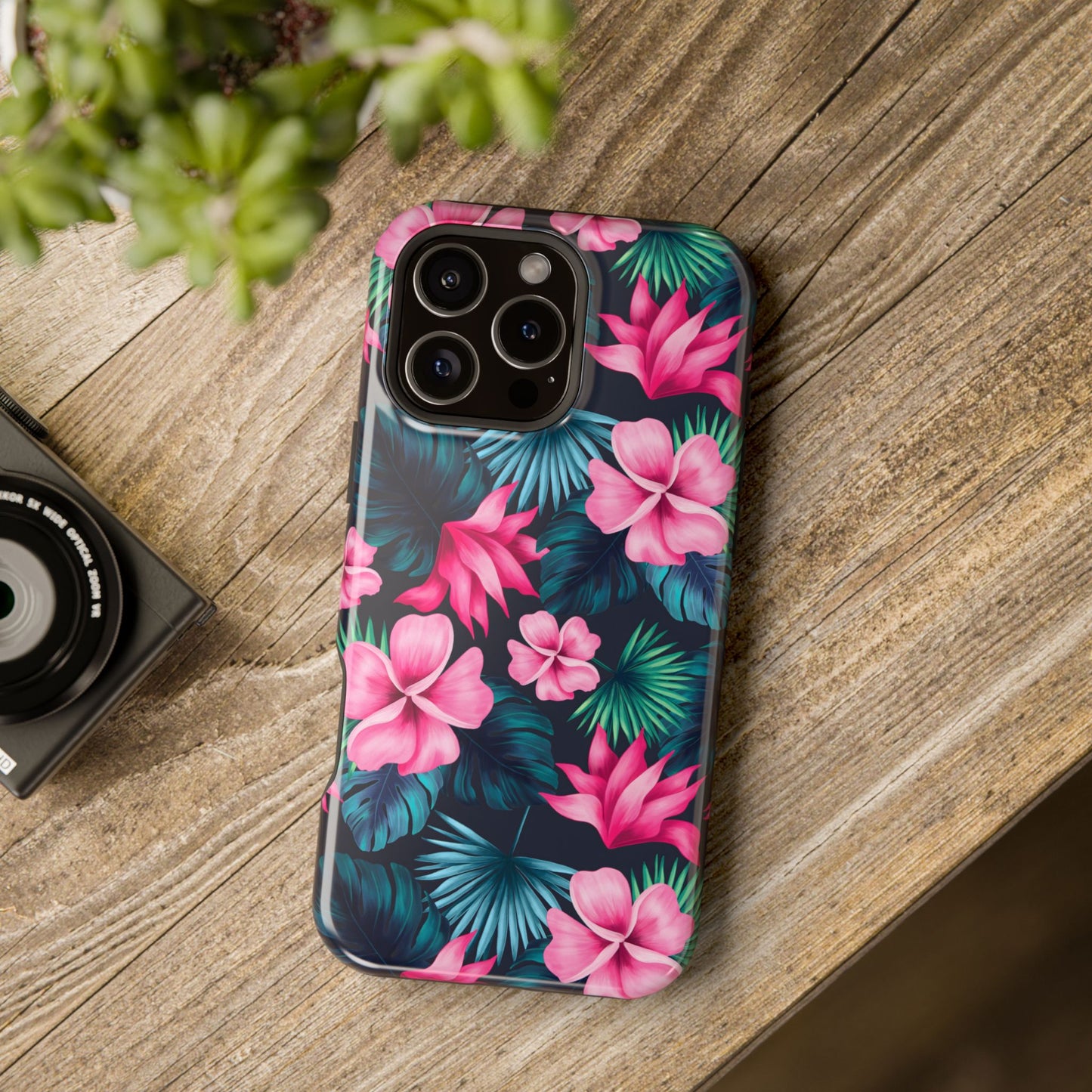 Tropical Paradise Floral Phone Case – MagSafe Compatible for iPhone & Samsung Galaxy