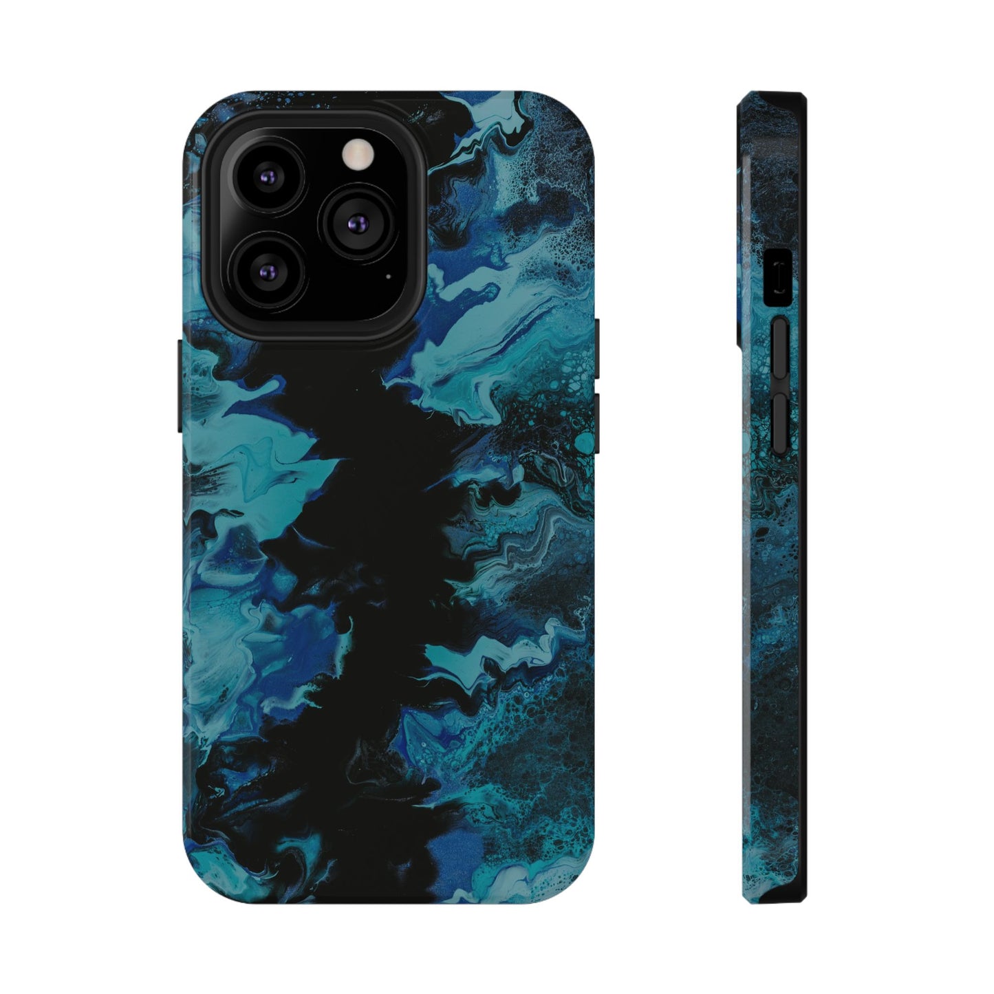 Deep Ocean Swirl Phone Case – MagSafe Compatible for iPhone & Samsung Galaxy