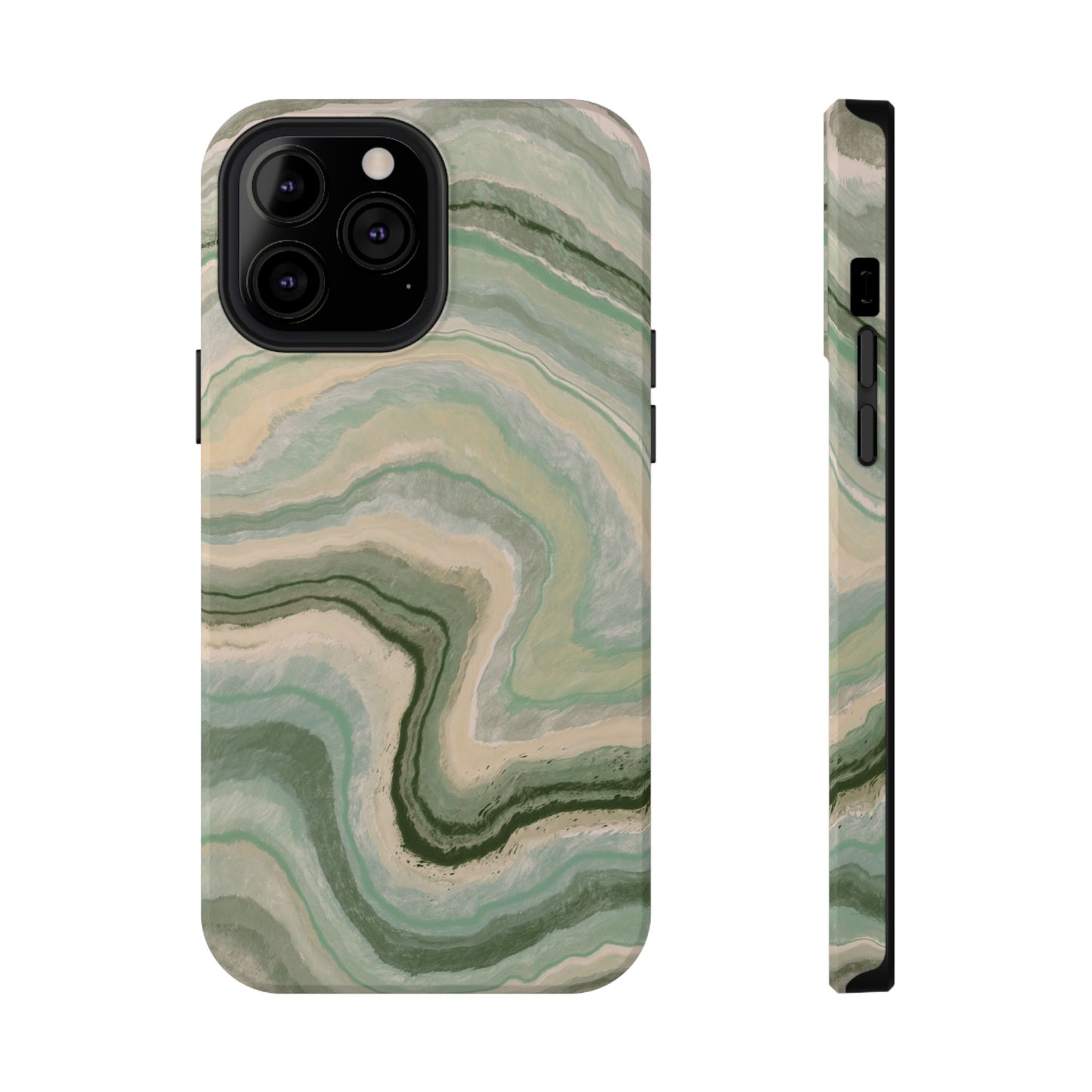 Earthy Agate Stone Phone Case – MagSafe Compatible for iPhone & Samsung Galaxy