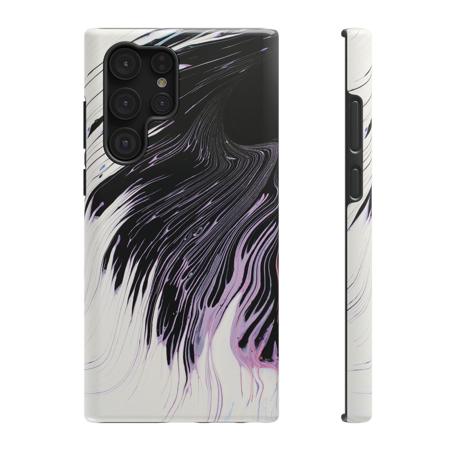 Waves of Ink Abstract Brush Phone Case – MagSafe Compatible for iPhone & Samsung Galaxy