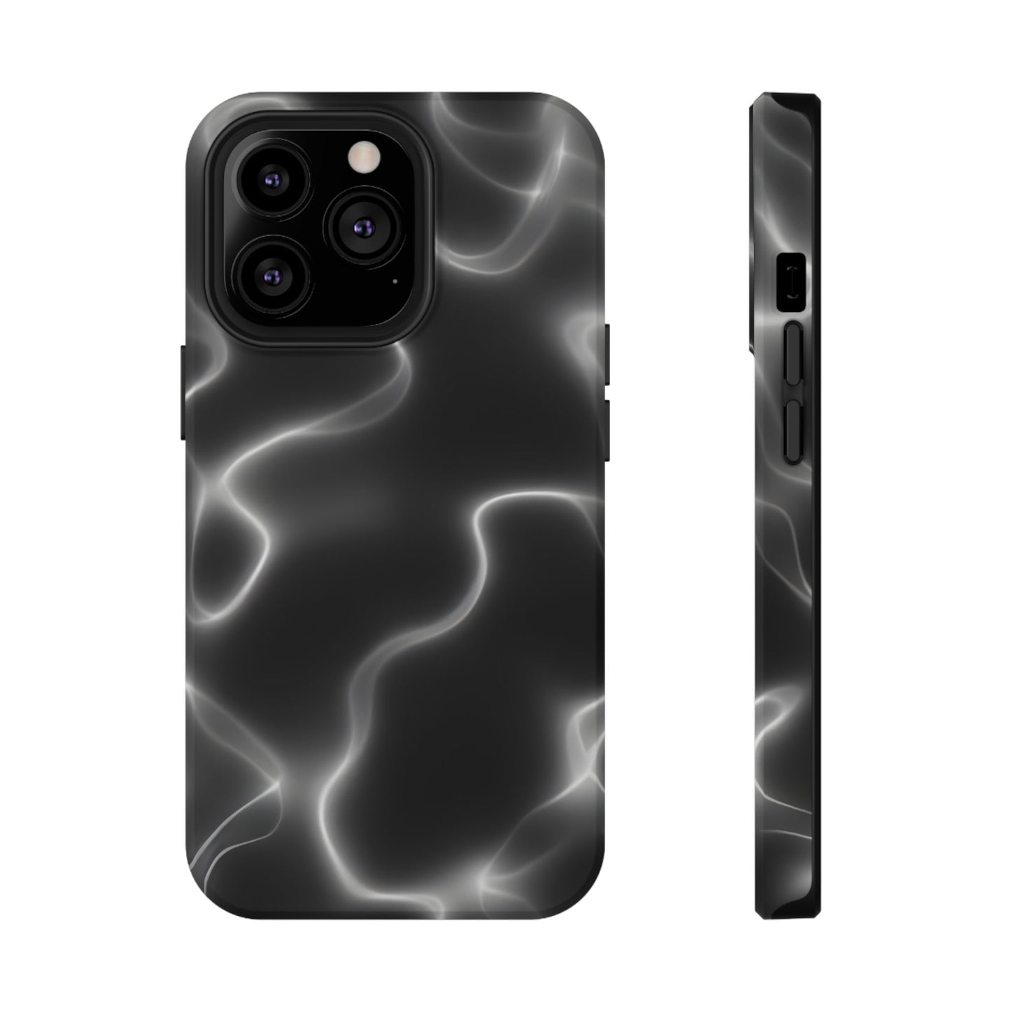 Electric Black Glow Phone Case – MagSafe Compatible for iPhone & Samsung Galaxy