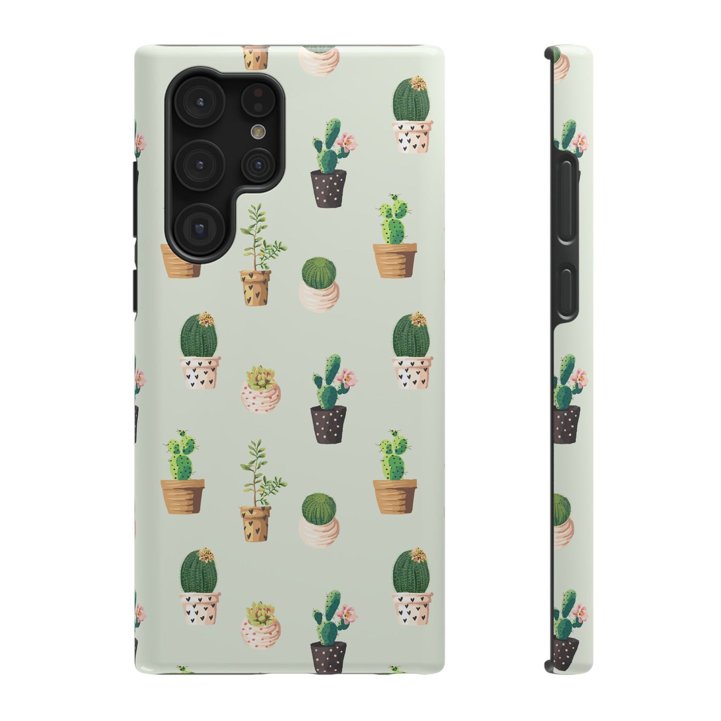 Desert Bloom Cactus Phone Case – Cute Succulent Print, MagSafe Compatible for iPhone & Samsung Galaxy