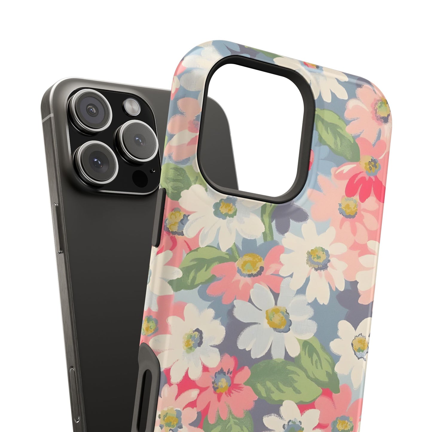 Vintage Floral Daisy Phone Case – MagSafe Compatible for iPhone & Samsung Galaxy