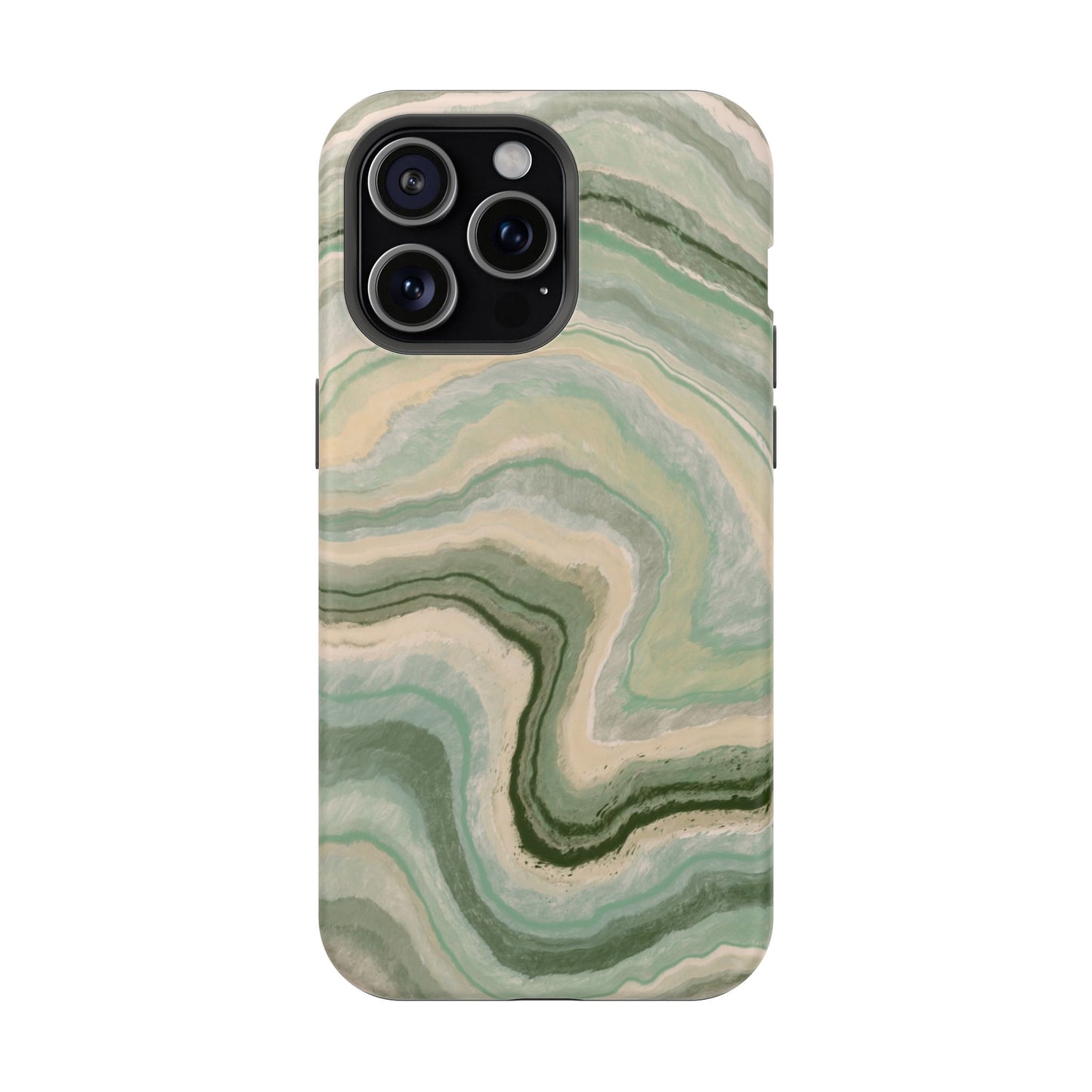 Earthy Agate Stone Phone Case – MagSafe Compatible for iPhone & Samsung Galaxy