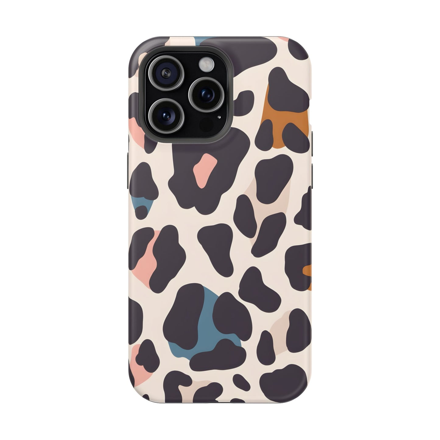 Modern Pastel Leopard Print Phone Case – MagSafe Compatible for iPhone & Samsung Galaxy