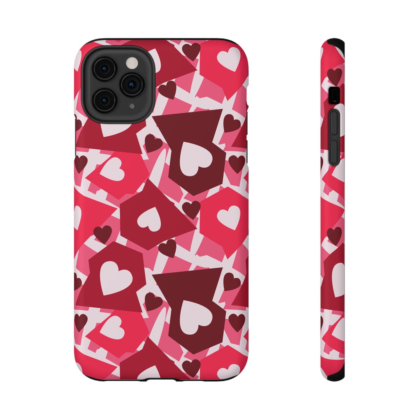 Pink Social Love Icons Phone Case – MagSafe Compatible for iPhone & Samsung Galaxy