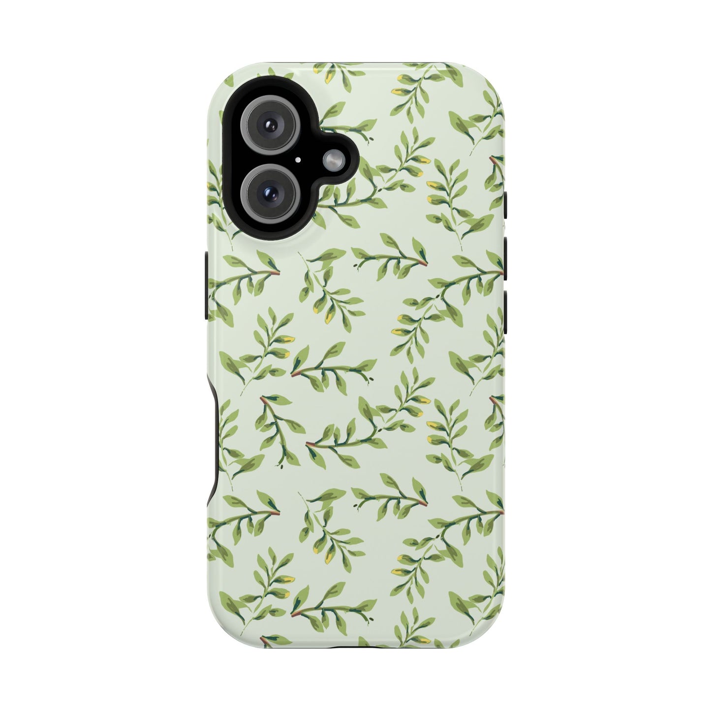 Olive Branch Botanical Phone Case – MagSafe Compatible for iPhone & Samsung Galaxy