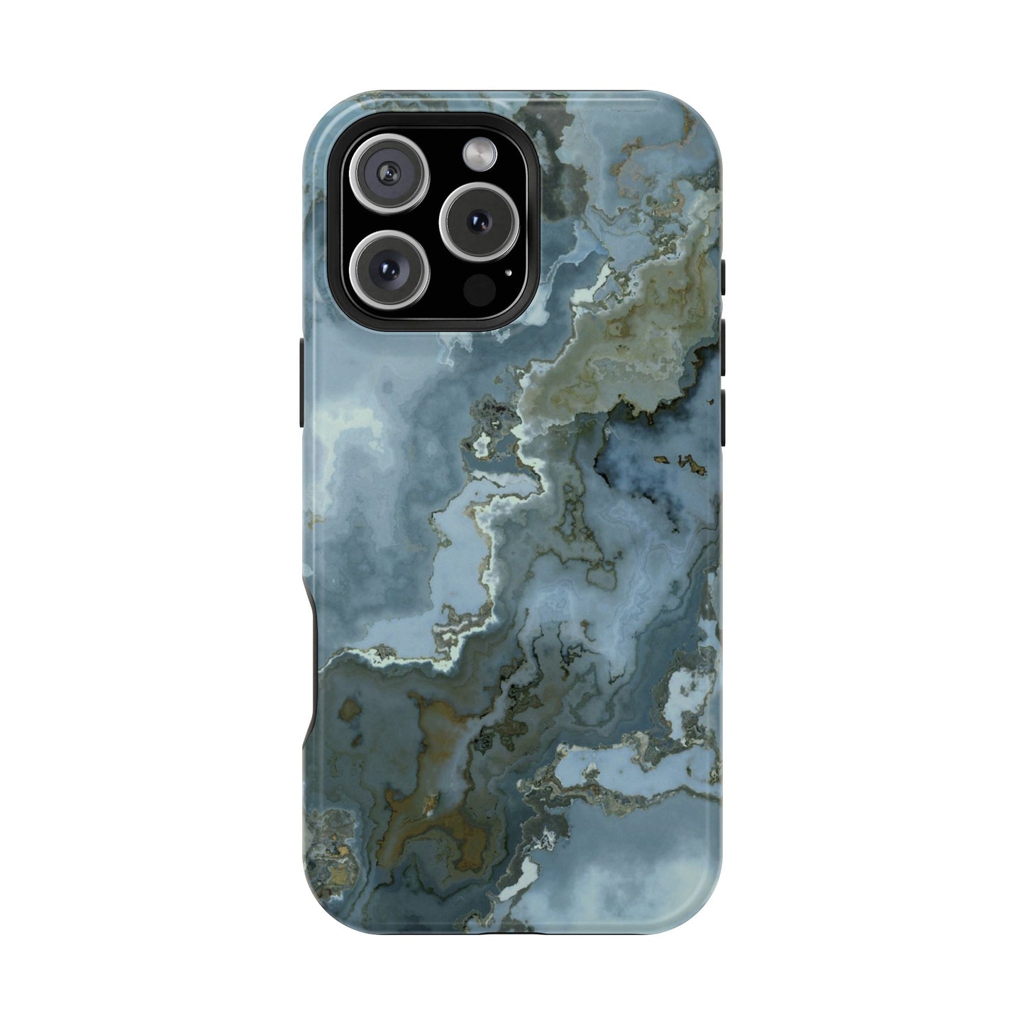 Oceanic Agate Marble Phone Case – MagSafe Compatible for iPhone & Samsung Galaxy