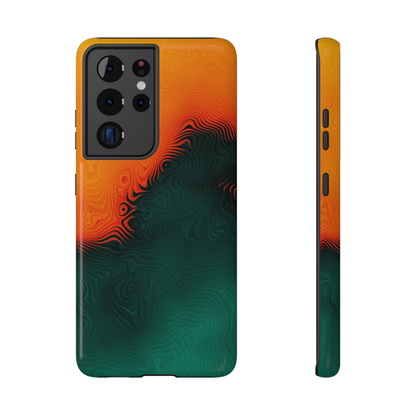 Topographic Heatwave Phone Case – MagSafe Compatible for iPhone & Samsung Galaxy
