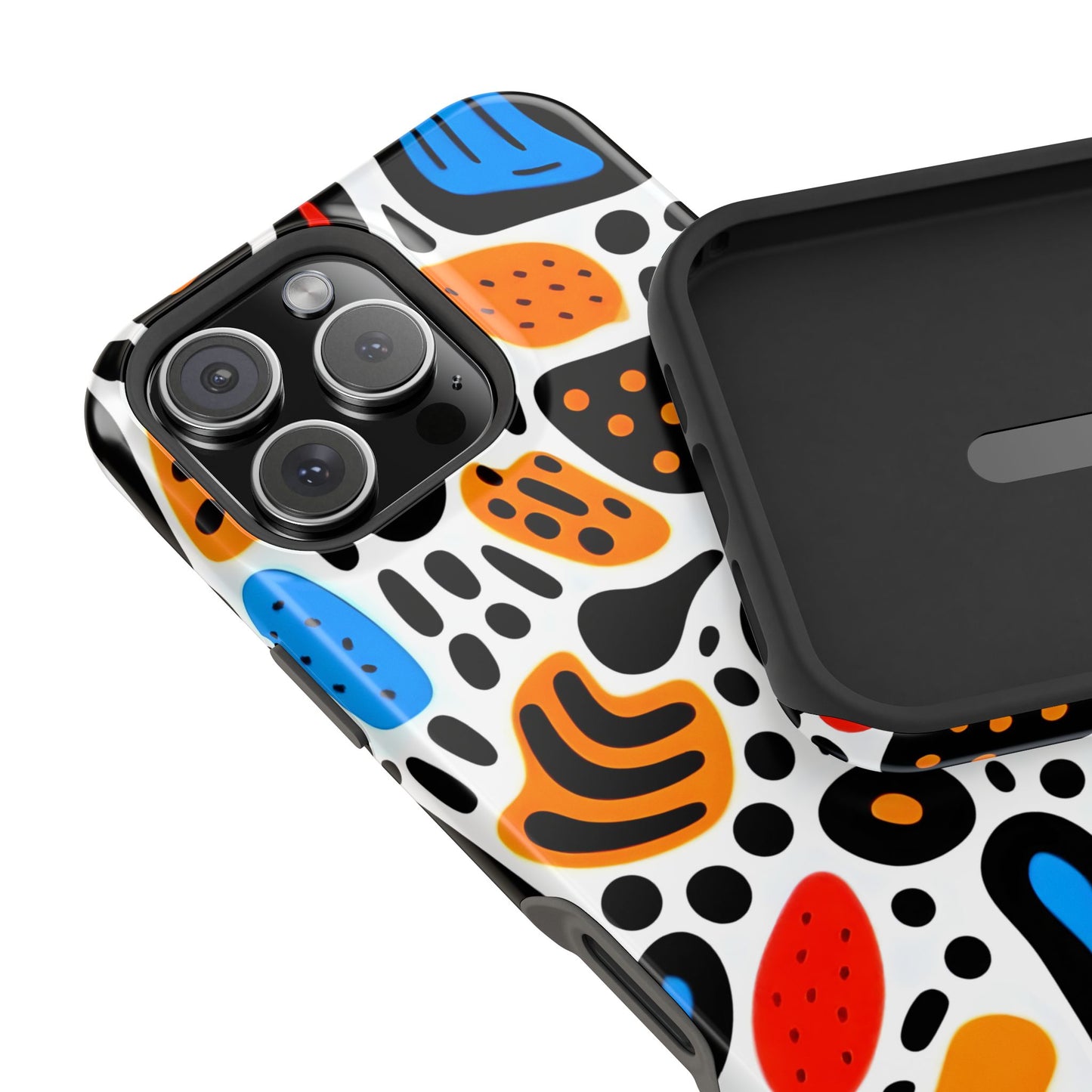 Colorful Abstract Doodle Phone Case – MagSafe Compatible for iPhone & Samsung Galaxy