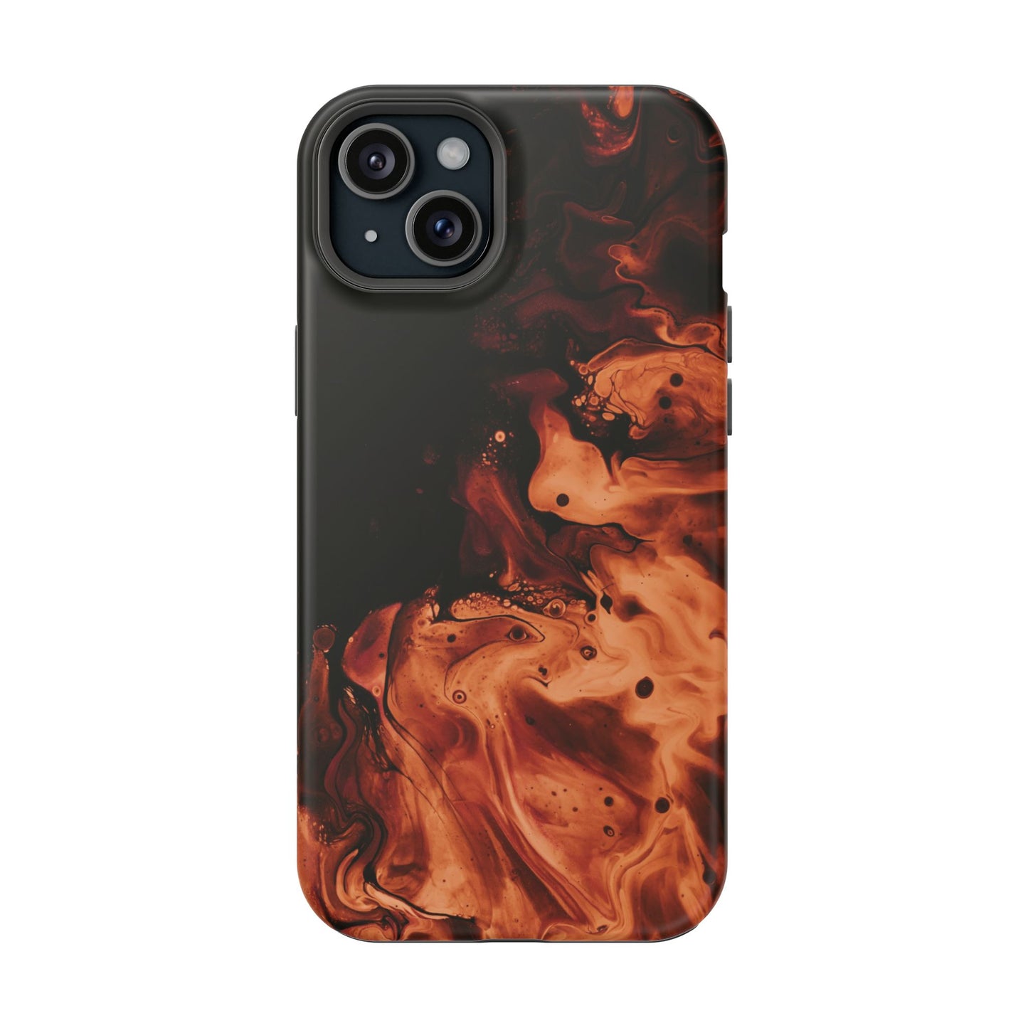 Molten Lava Abstract Art Phone Case – MagSafe Compatible for iPhone & Samsung Galaxy