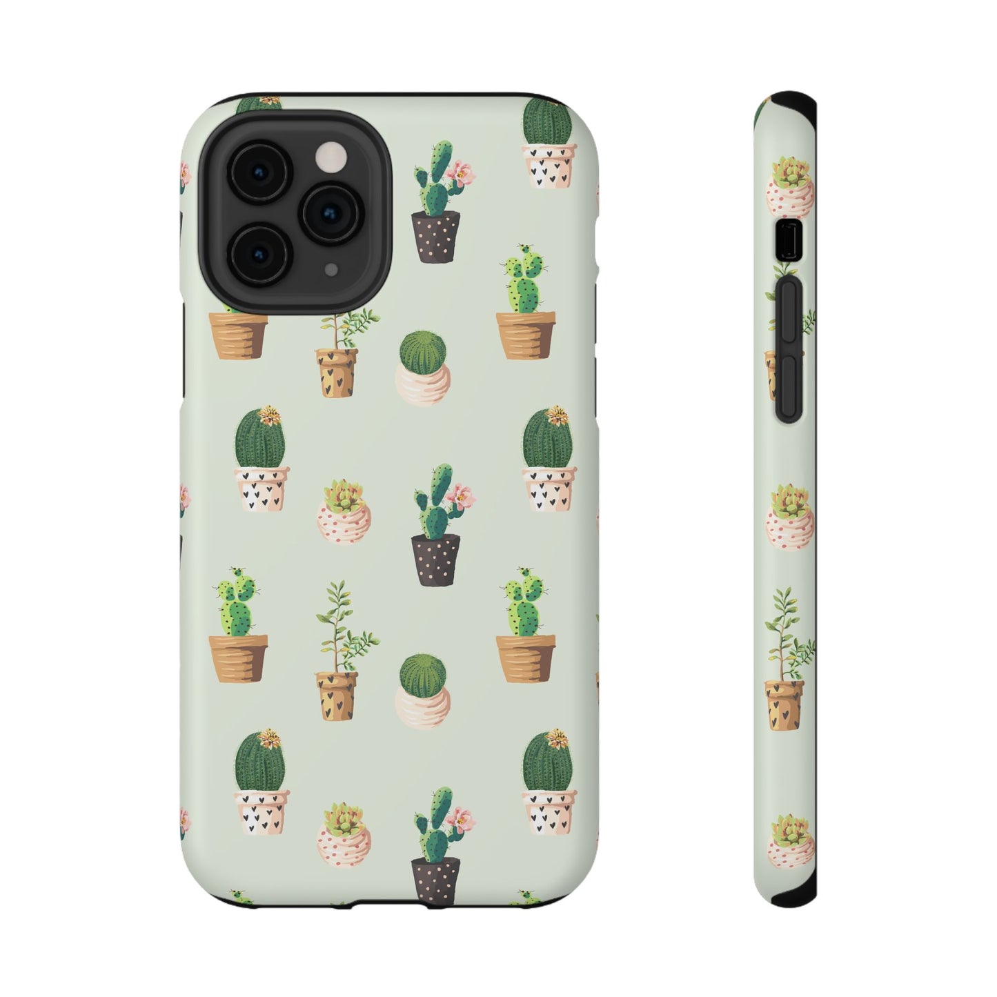 Desert Bloom Cactus Phone Case – Cute Succulent Print, MagSafe Compatible for iPhone & Samsung Galaxy