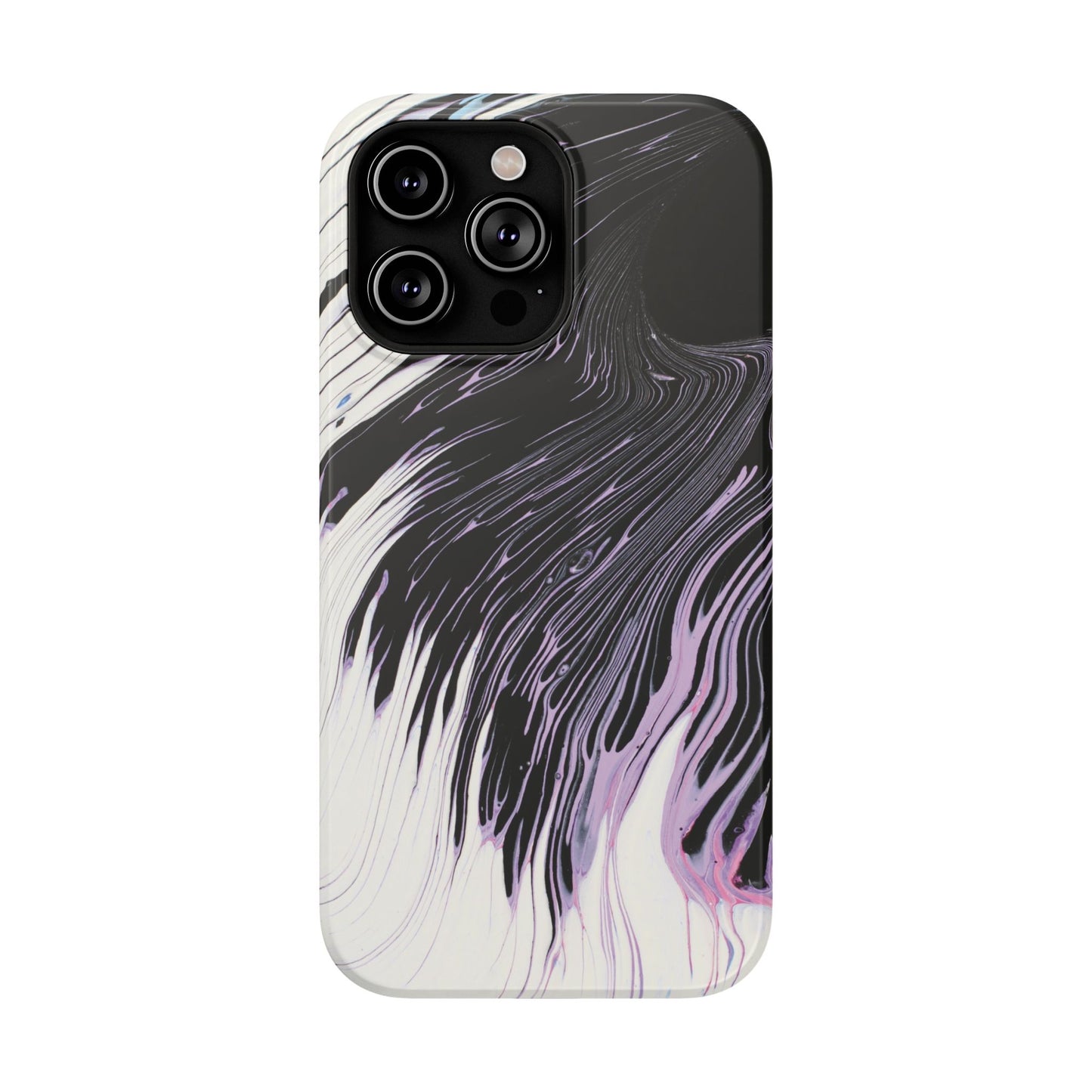 Waves of Ink Abstract Brush Phone Case – MagSafe Compatible for iPhone & Samsung Galaxy