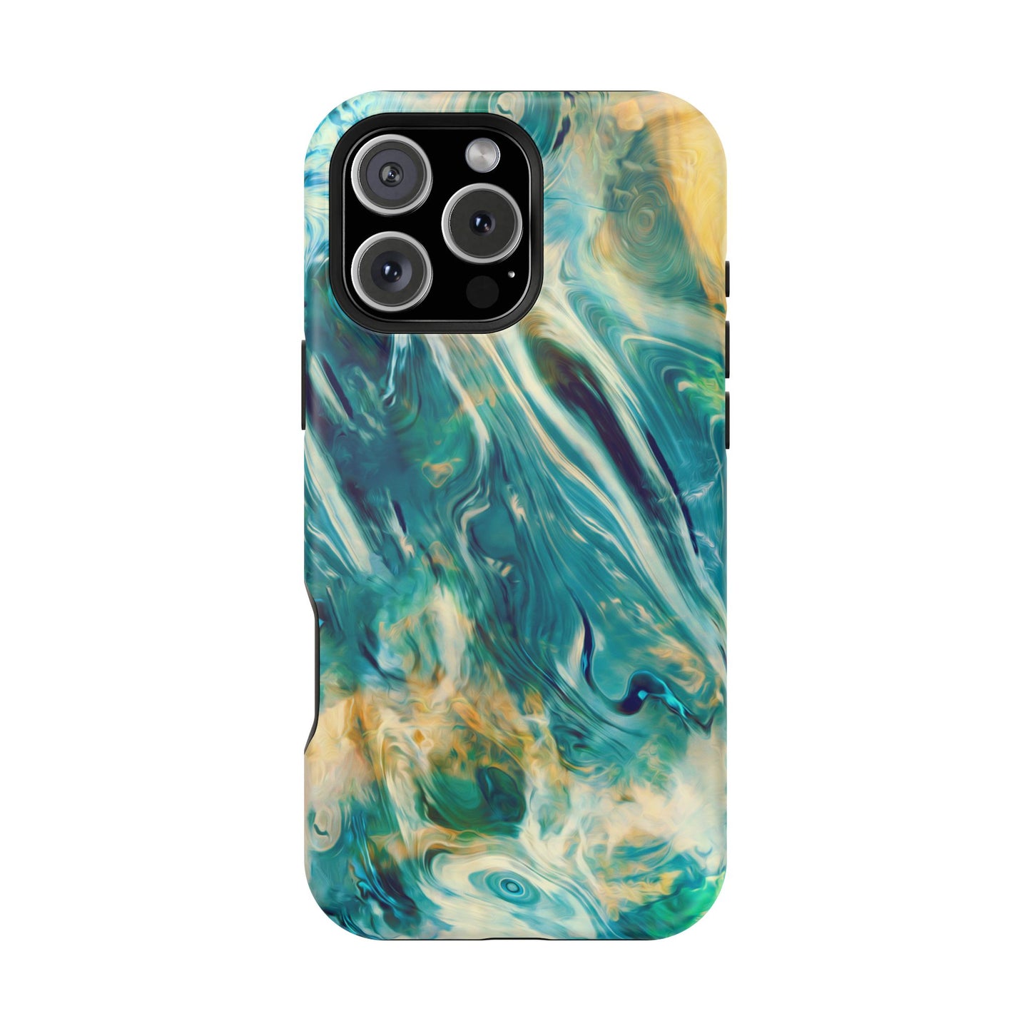 Oceanic Flow Abstract Phone Case – MagSafe Compatible for iPhone & Samsung Galaxy