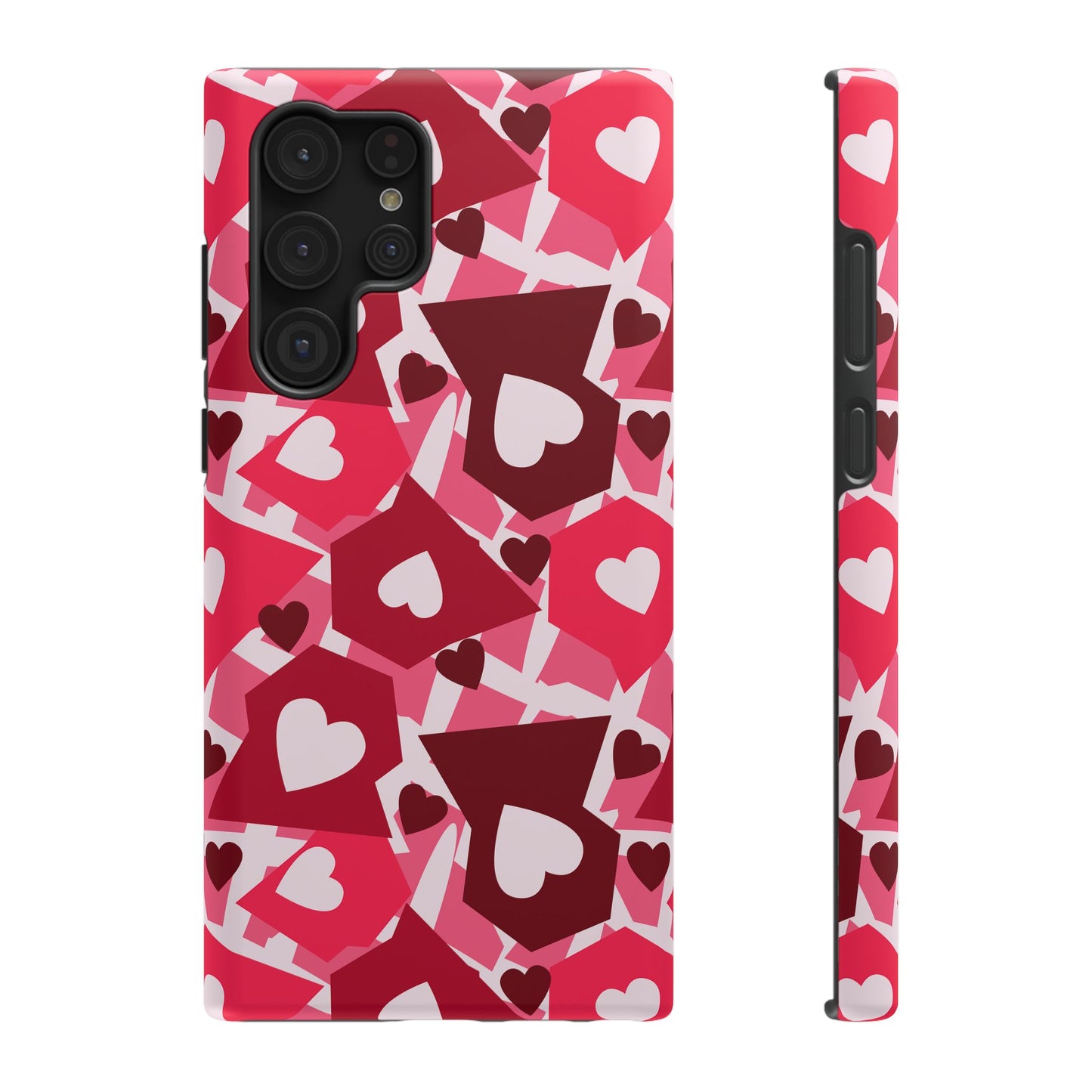 Pink Social Love Icons Phone Case – MagSafe Compatible for iPhone & Samsung Galaxy