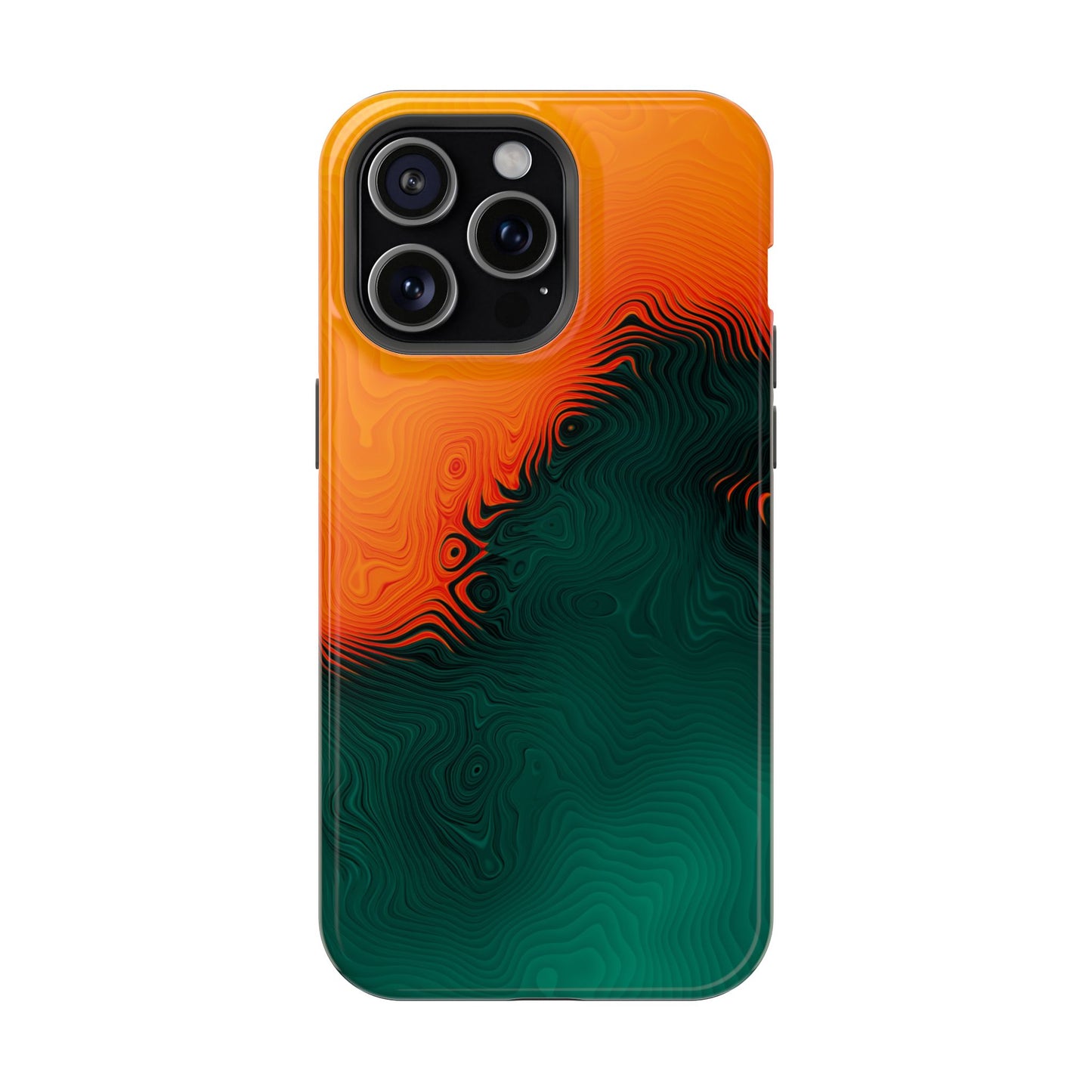 Topographic Heatwave Phone Case – MagSafe Compatible for iPhone & Samsung Galaxy