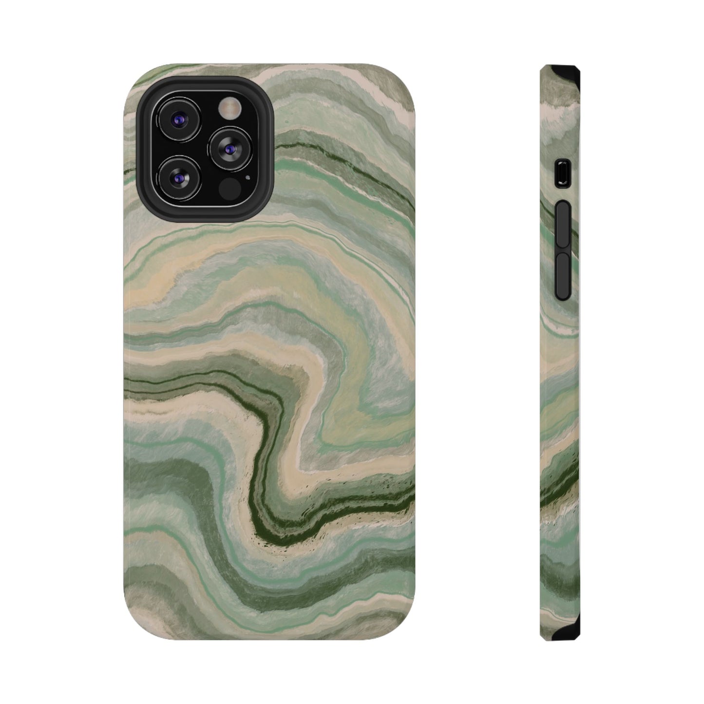 Earthy Agate Stone Phone Case – MagSafe Compatible for iPhone & Samsung Galaxy
