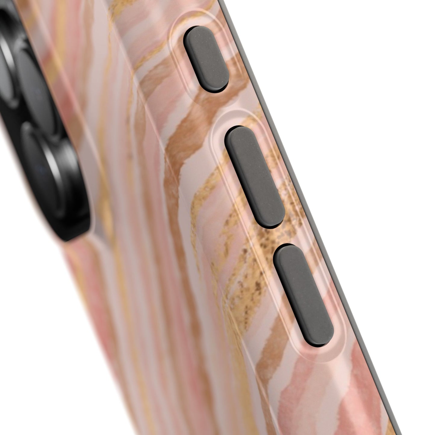 Rose Gold Marble Wave Phone Case – MagSafe Compatible for iPhone & Samsung Galaxy