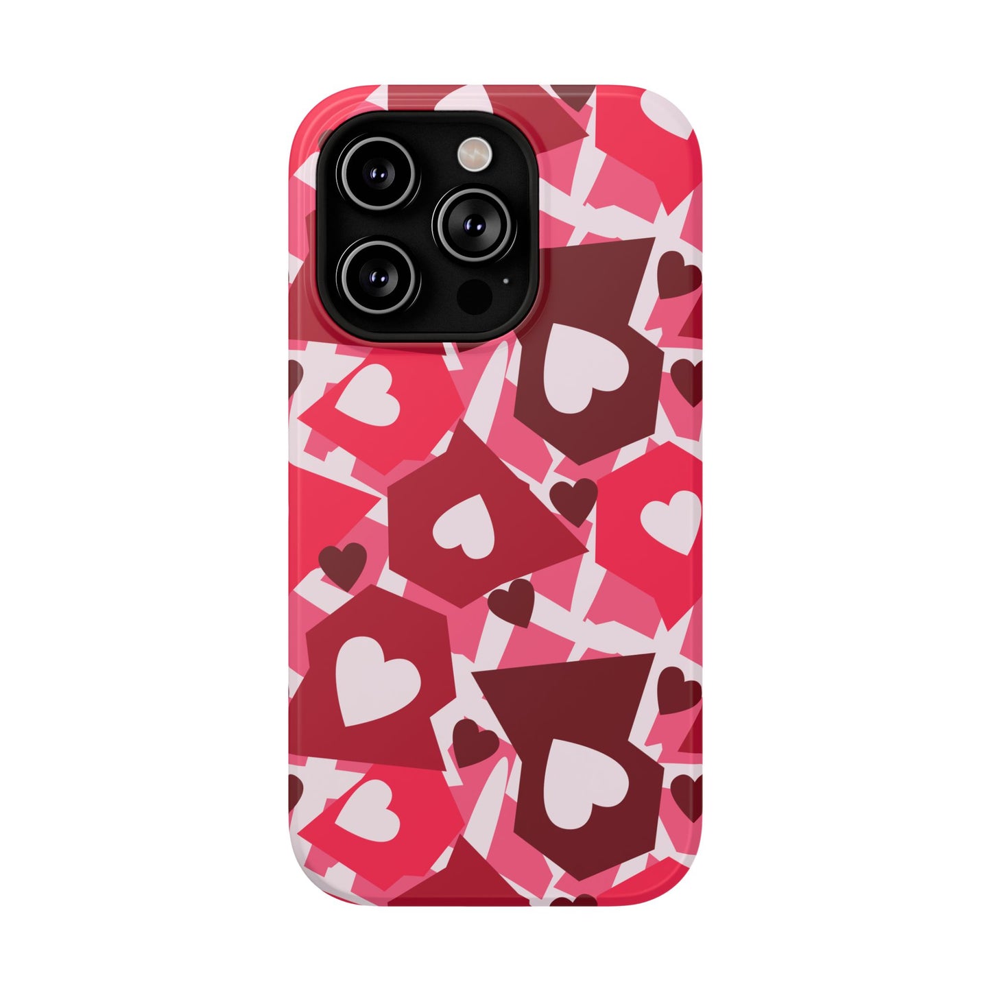 Pink Social Love Icons Phone Case – MagSafe Compatible for iPhone & Samsung Galaxy