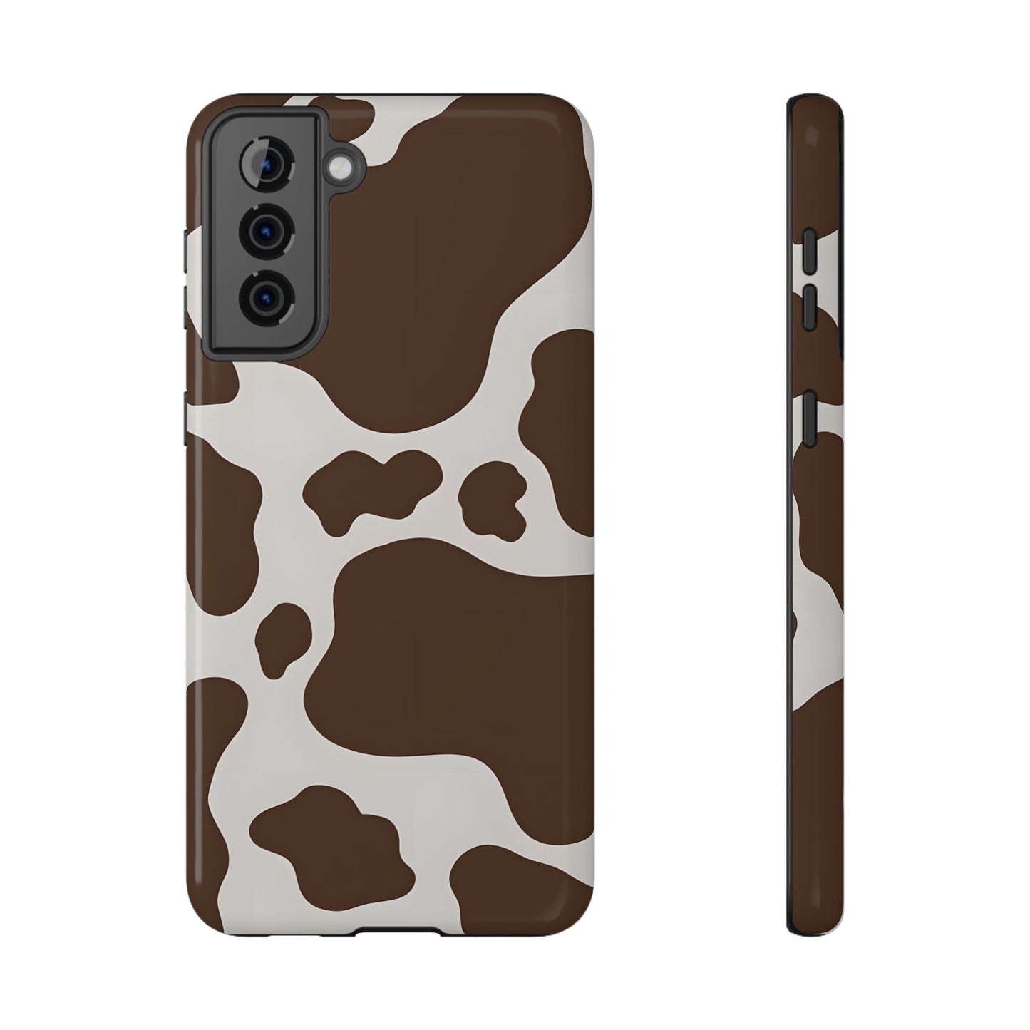 Brown Cow Print Phone Case – MagSafe Compatible for iPhone & Samsung Galaxy