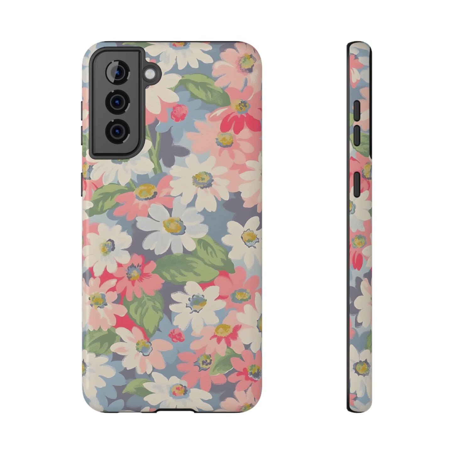 Vintage Floral Daisy Phone Case – MagSafe Compatible for iPhone & Samsung Galaxy