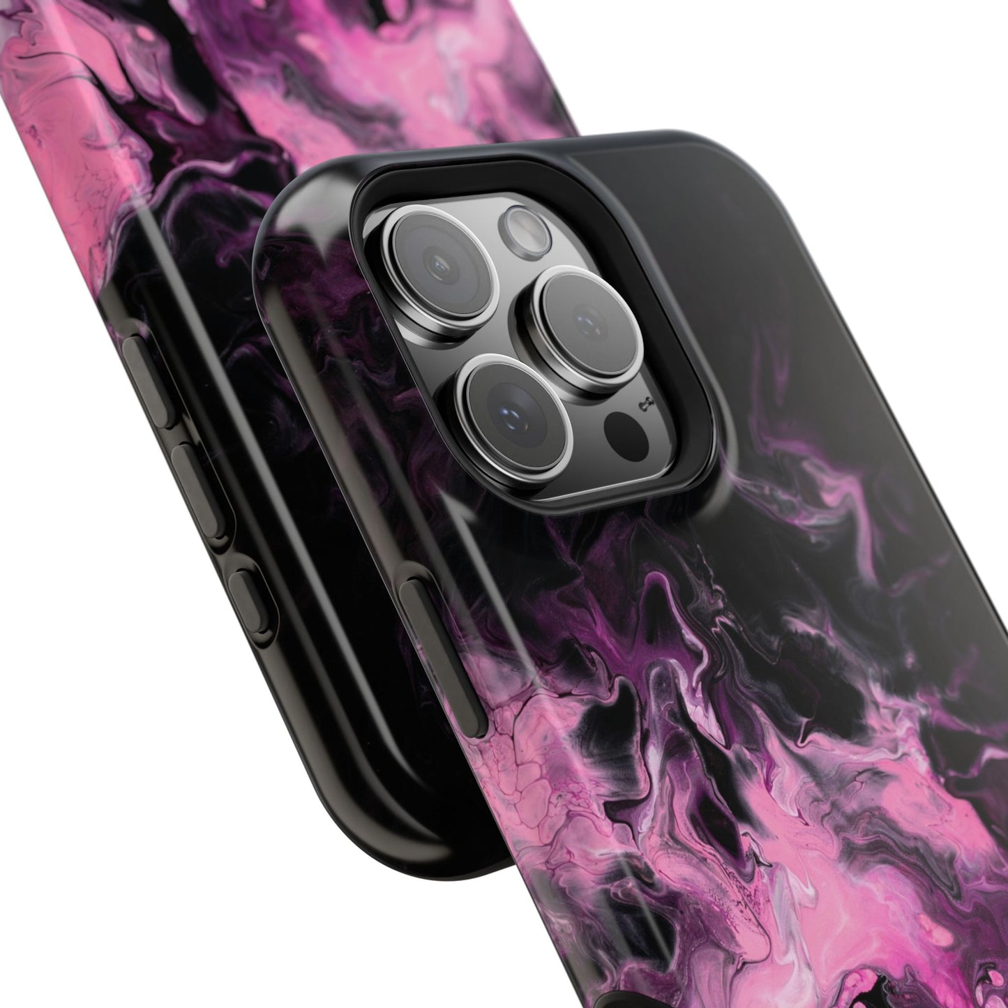 Electric Rose Marble Phone Case – MagSafe Compatible for iPhone & Samsung Galaxy