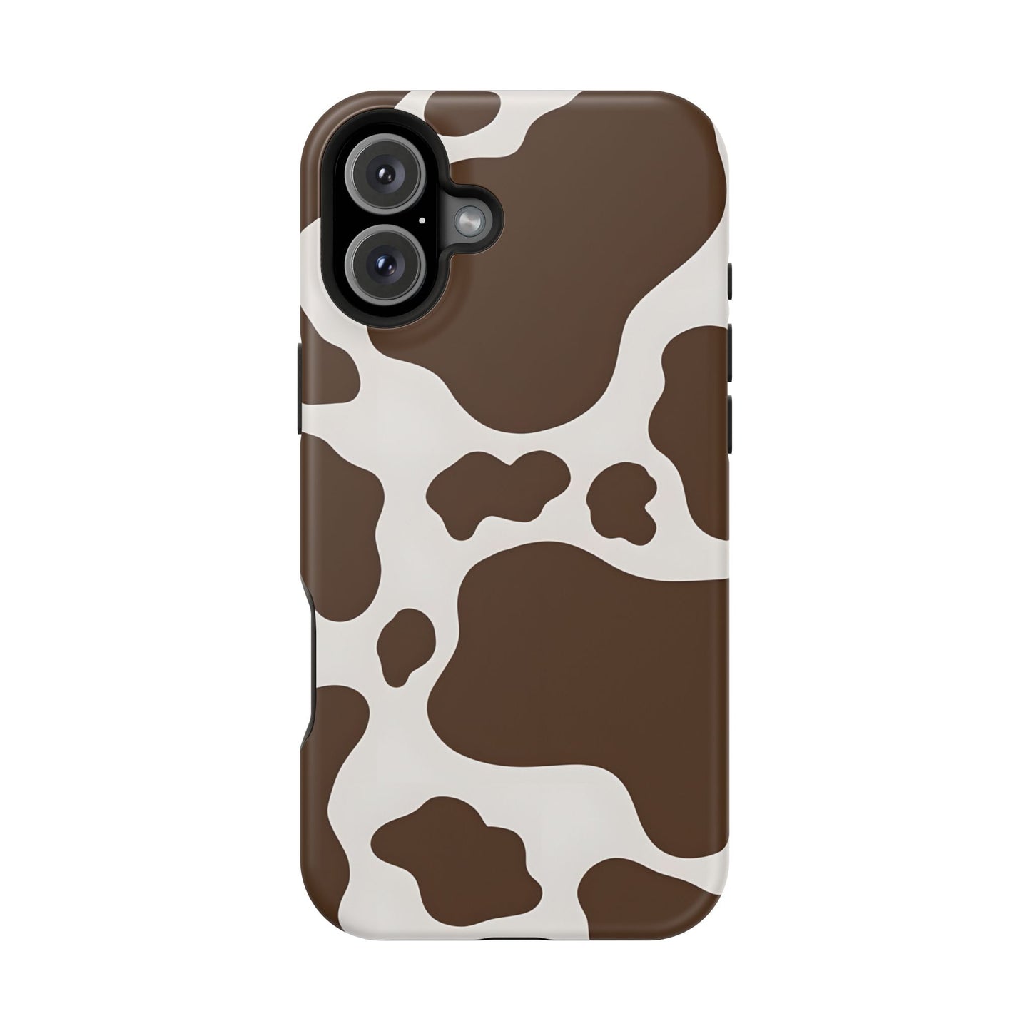 Brown Cow Print Phone Case – MagSafe Compatible for iPhone & Samsung Galaxy