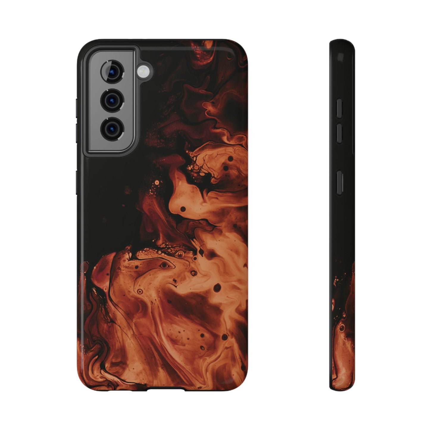 Molten Lava Abstract Art Phone Case – MagSafe Compatible for iPhone & Samsung Galaxy