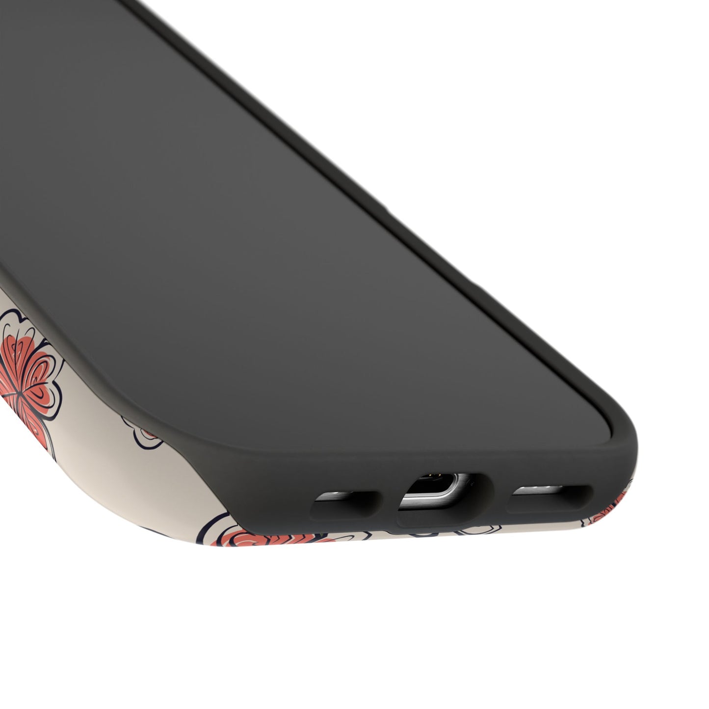 Whimsical Clover Bloom Phone Case – MagSafe Compatible for iPhone & Samsung Galaxy