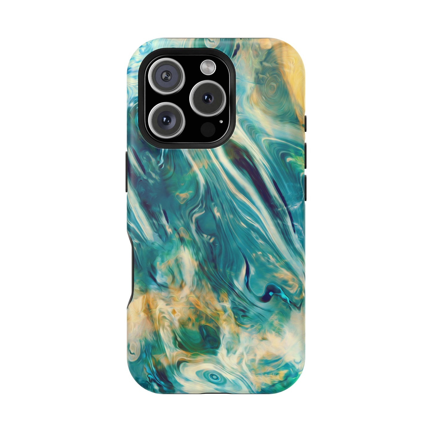 Oceanic Flow Abstract Phone Case – MagSafe Compatible for iPhone & Samsung Galaxy