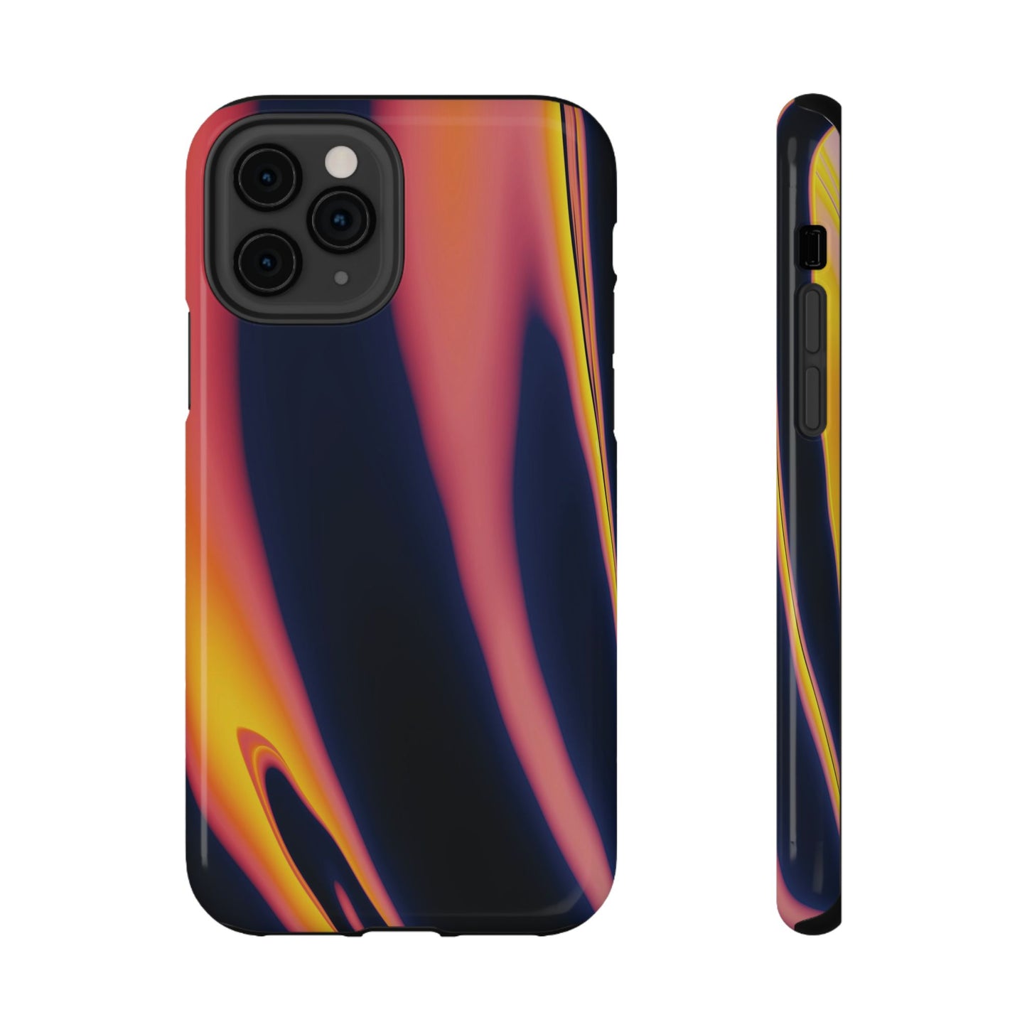 Neon Sunset Flame Phone Case – MagSafe Compatible for iPhone & Samsung Galaxy