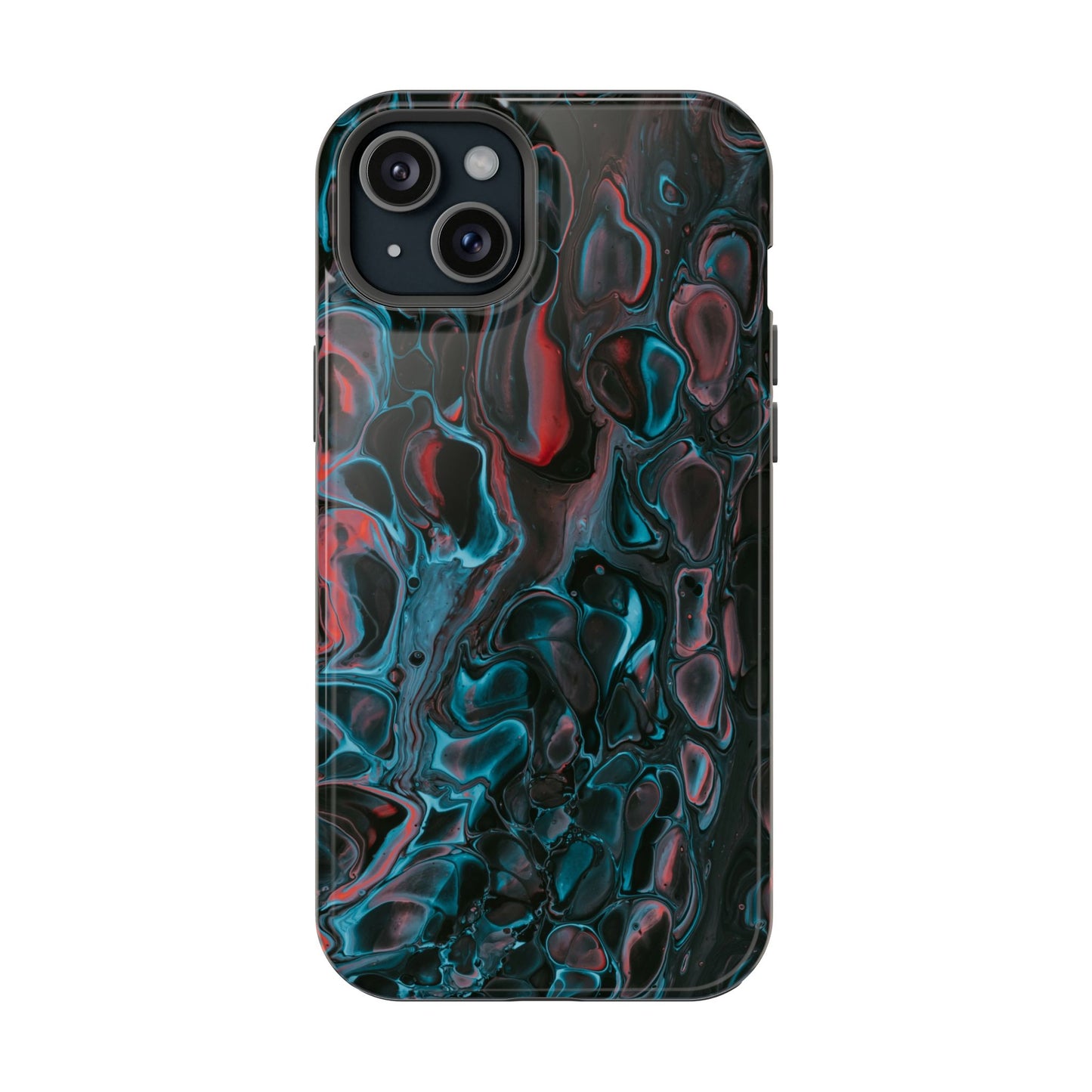 Dark Abyss Iridescent Texture Phone Case – MagSafe Compatible for iPhone & Samsung Galaxy